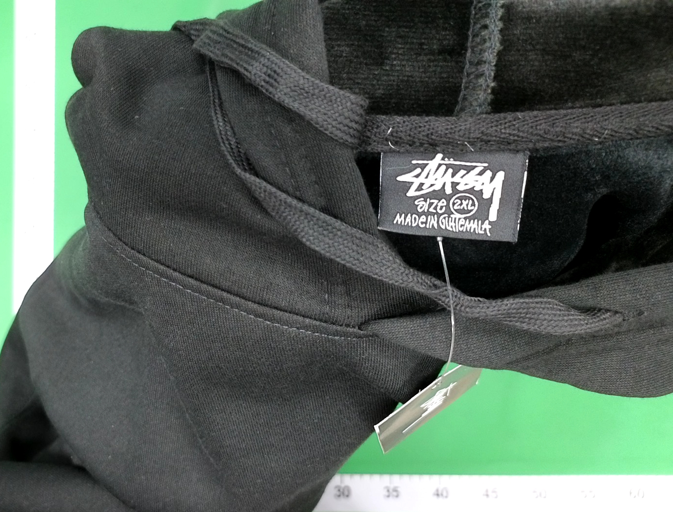Stussy Black Hoodie with White Logo - Stylish Streetwear