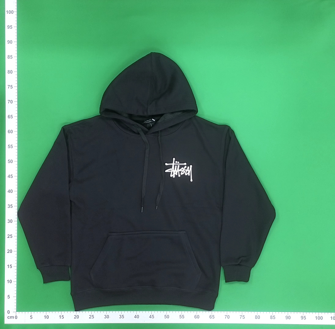 Stussy Red Hoodie with White Logo Back Print