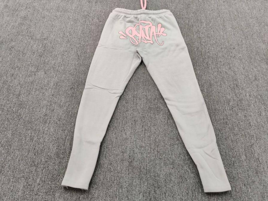 Cozy Gray Hoodie & Sweatpants Set with Pink Drawstrings