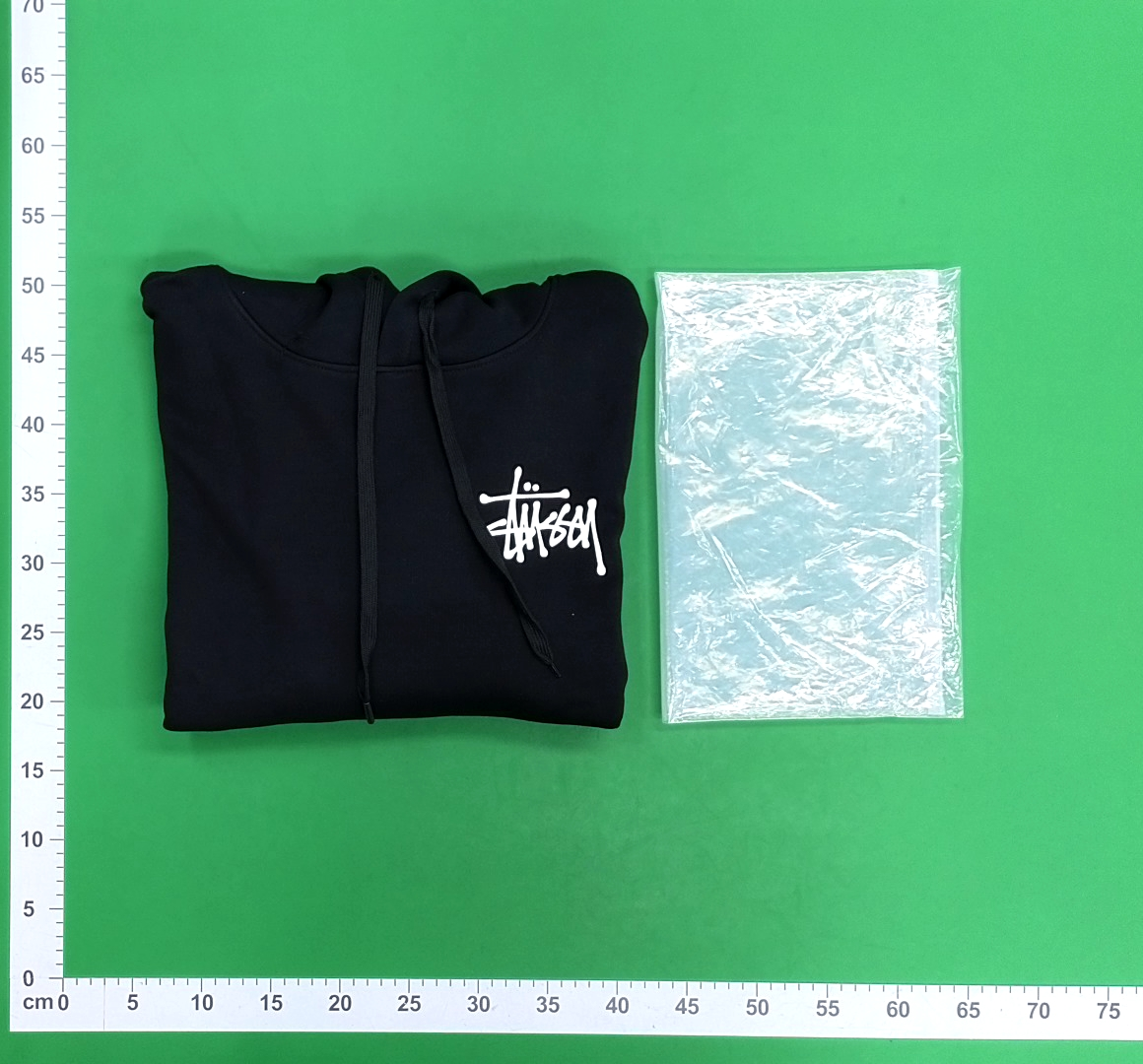 Stussy Red Hoodie with White Logo Back Print