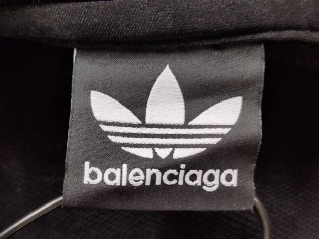 Adidas Black Hooded Track Jacket with White Stripes