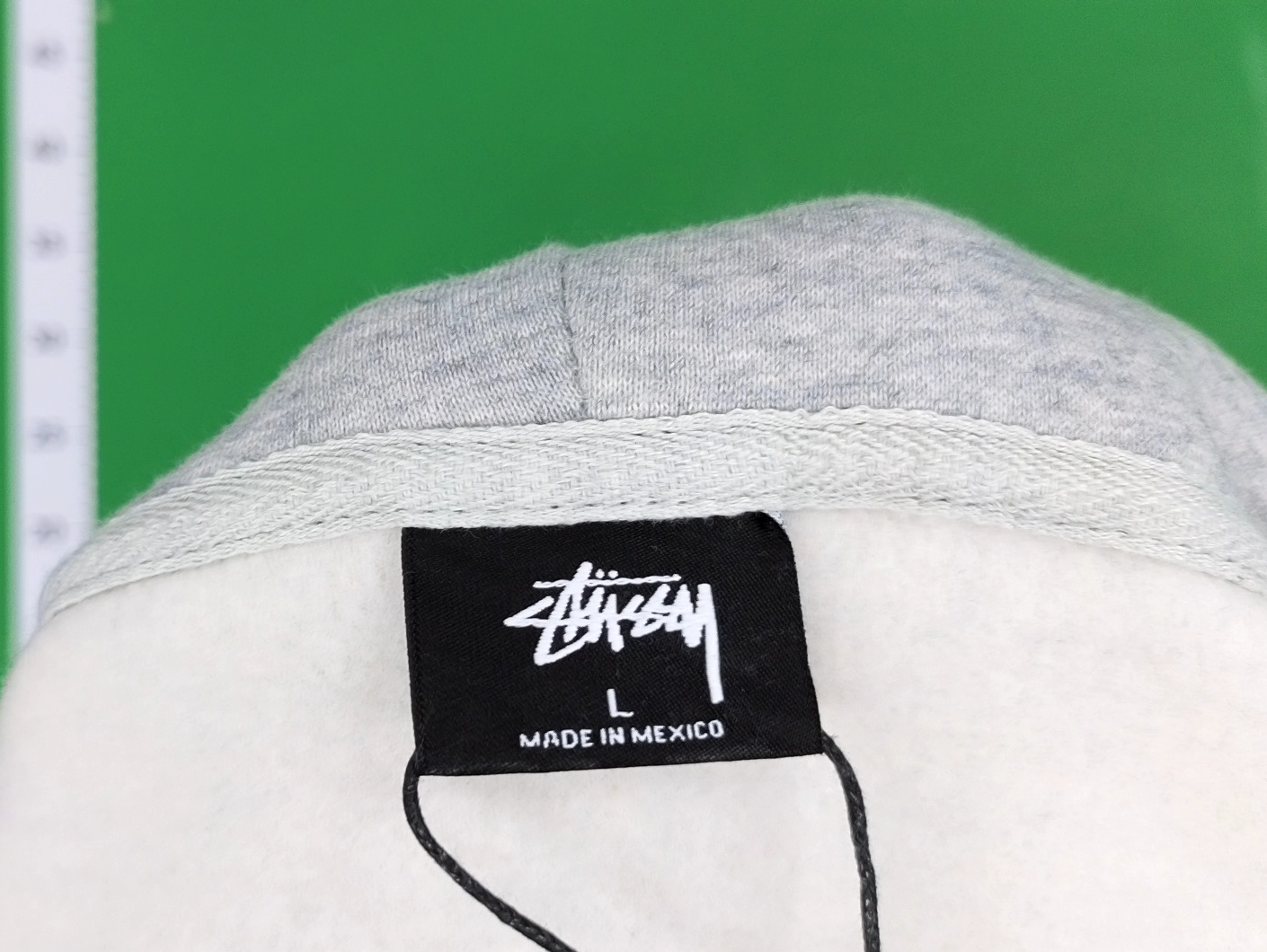 St&uuml;ssy Grey Hoodie with Red Logo