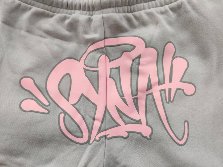 Cozy Gray Hoodie & Sweatpants Set with Pink Drawstrings