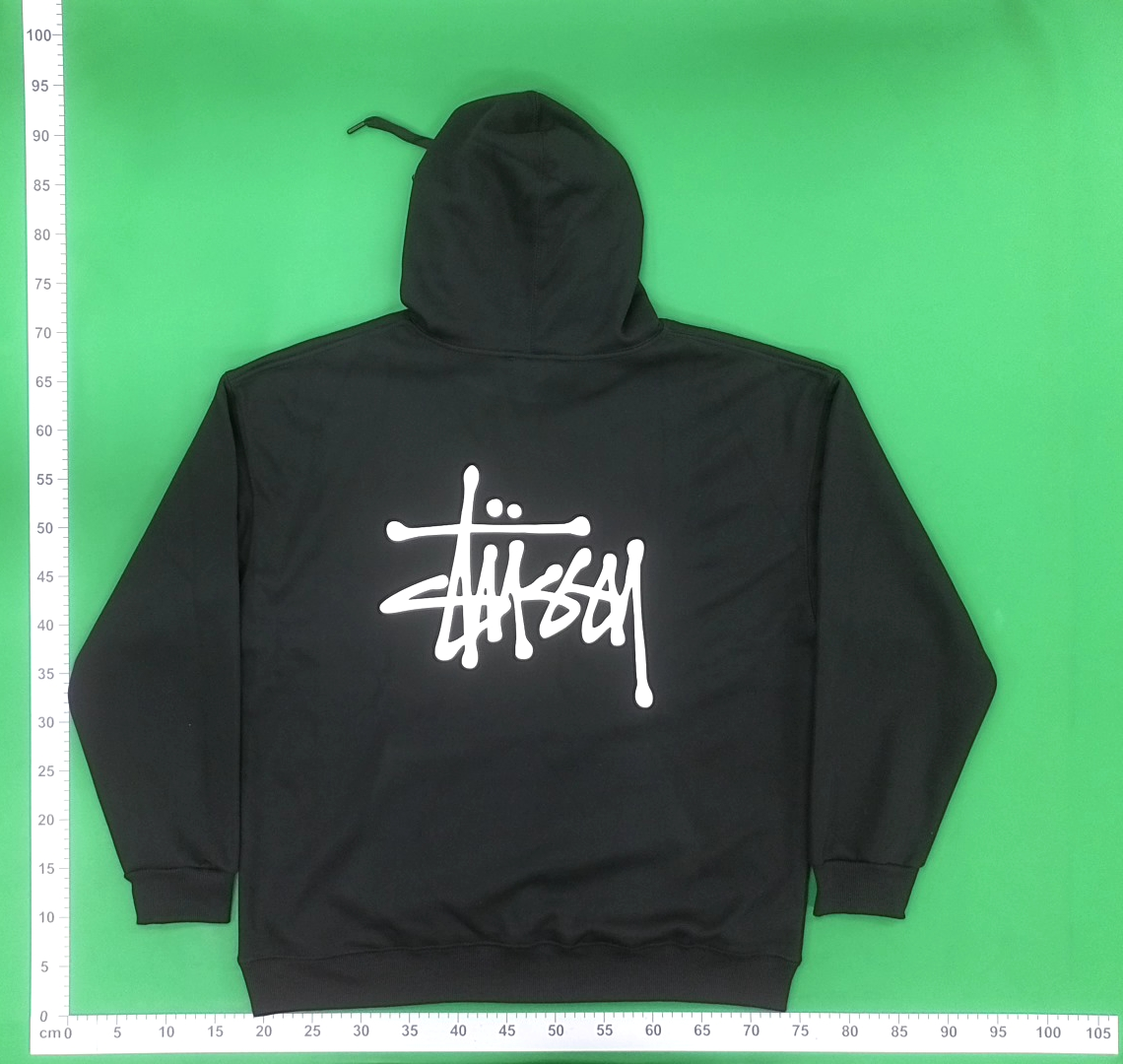 Stussy Black Hoodie with White Logo - Stylish Streetwear