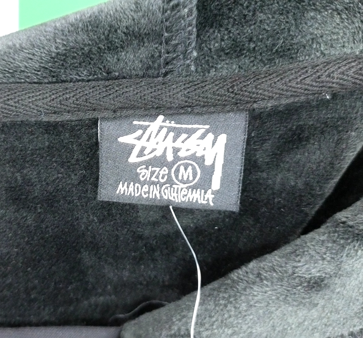 Stussy Red Hoodie with White Logo Back Print