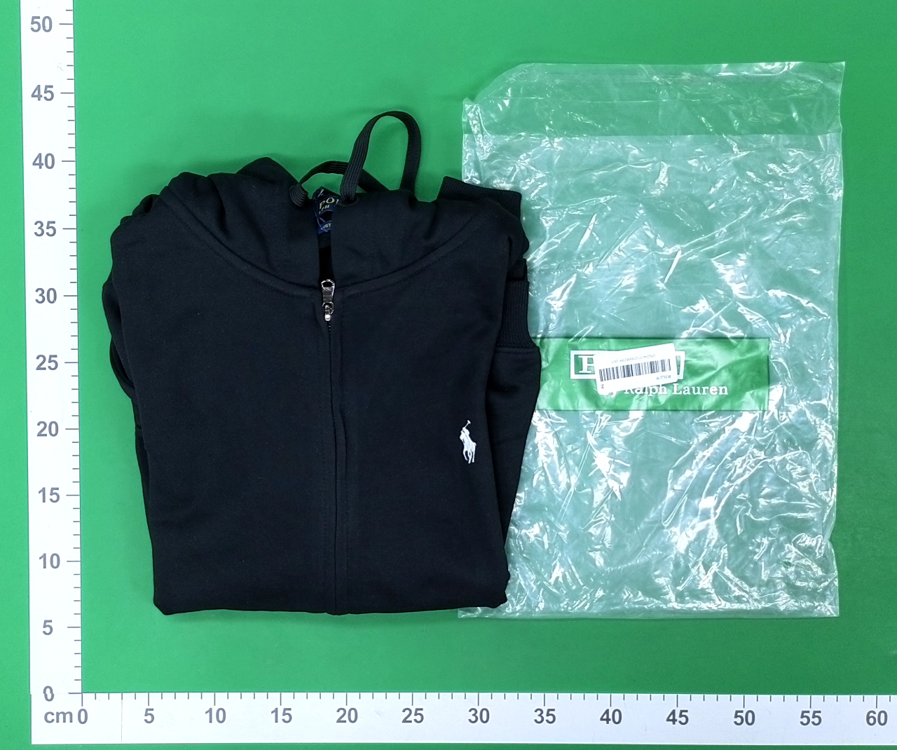 Polo Ralph Lauren Black Zip-Up Hoodie with Red Pony Logo