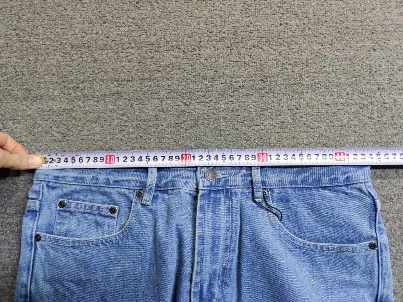 Light Blue Straight Fit Denim Jeans for Men