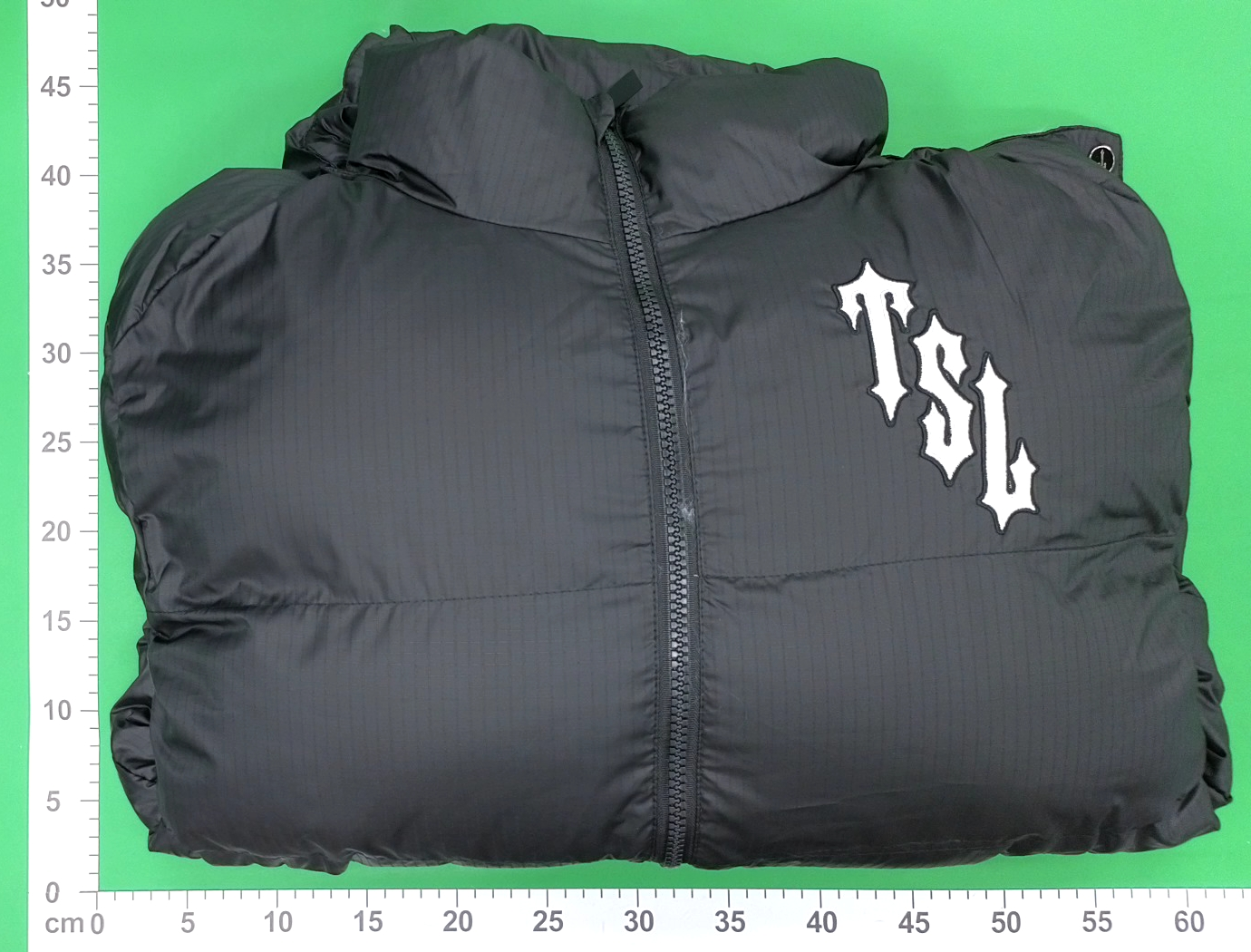 Black Quilted Down Jacket with Detachable Hood