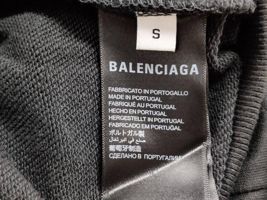 Alenciaga Black Zip-Up Hoodie with Logo and Crest Design