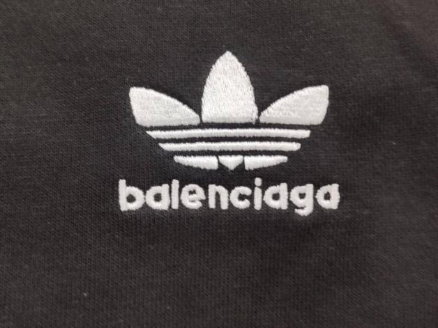 Adidas Black Hooded Track Jacket with White Stripes