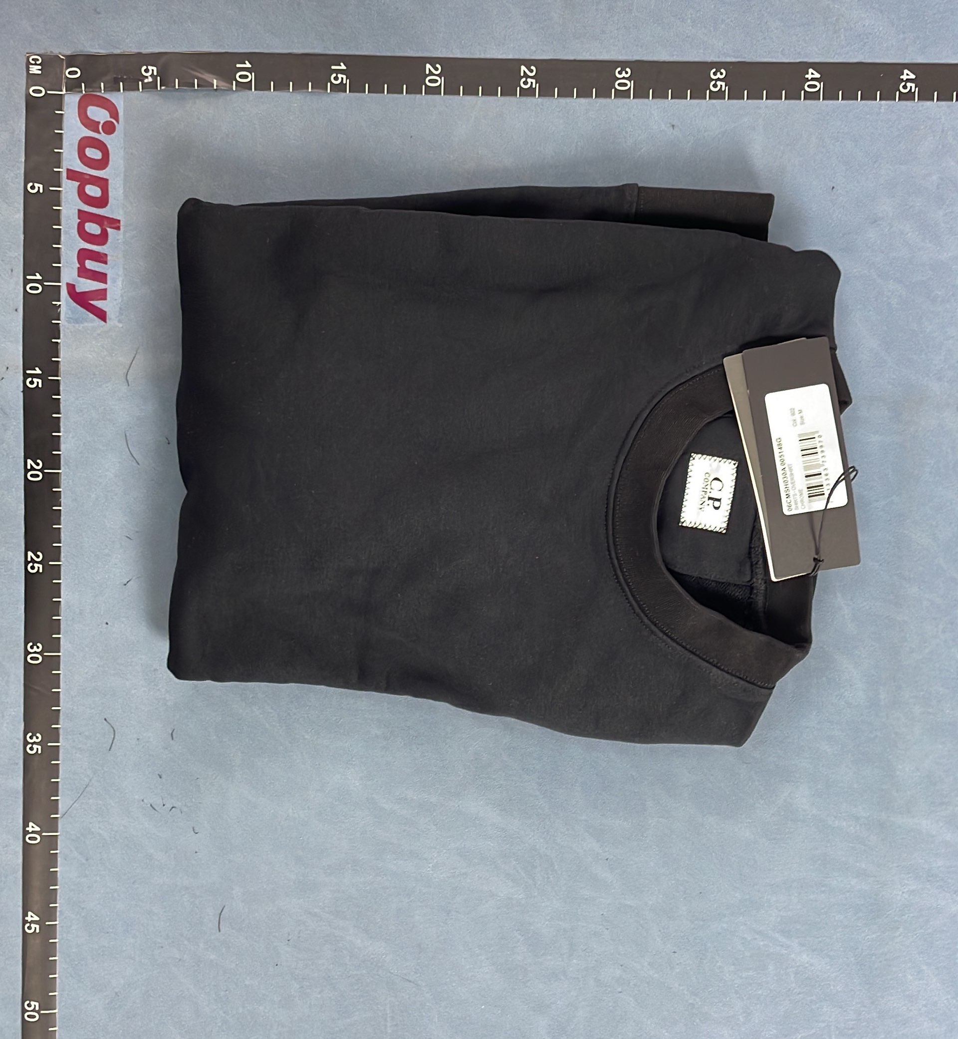Men's Navy Blue Crewneck Sweatshirt with Patch Detail