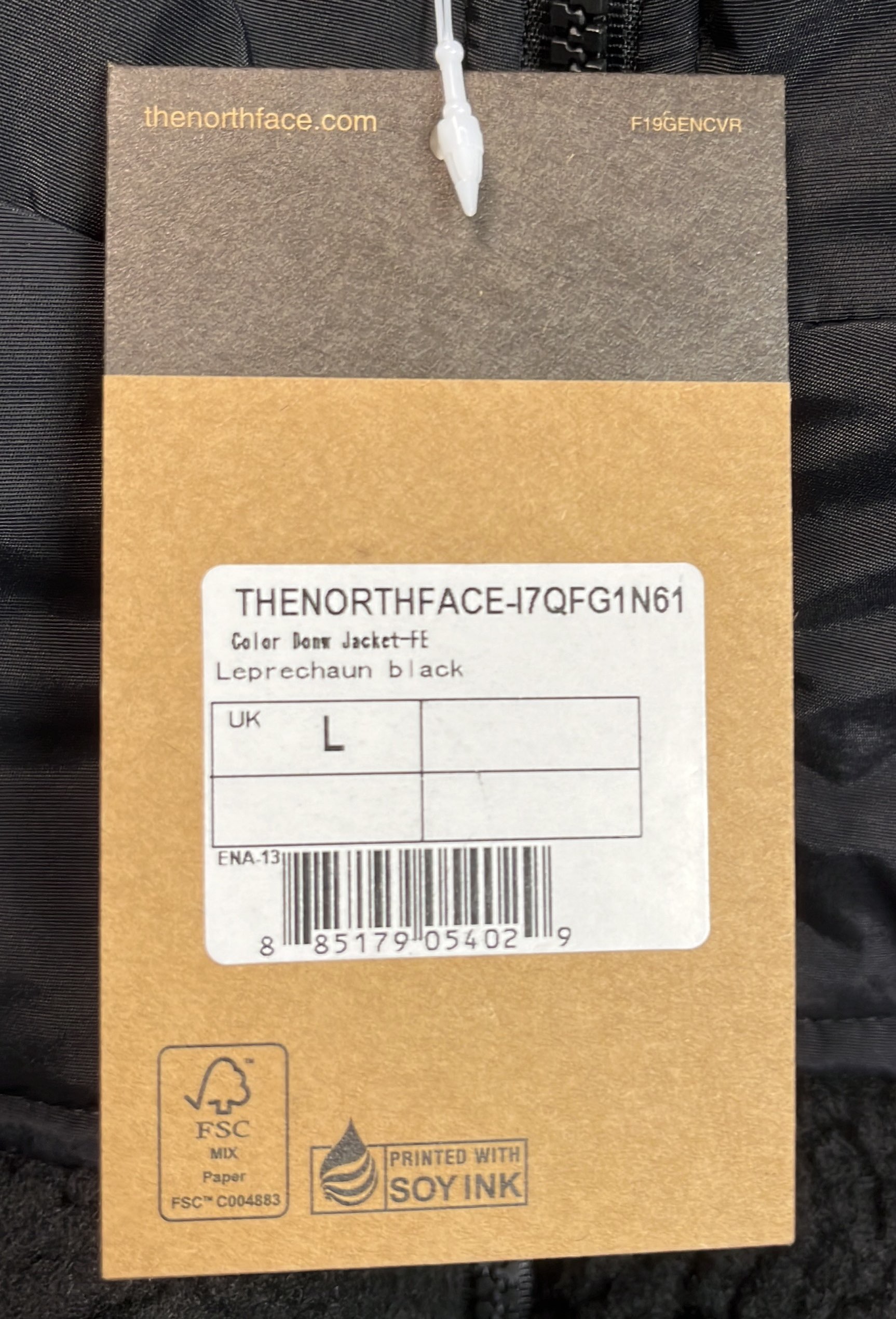 The North Face Black Nuptse Down Jacket for Men