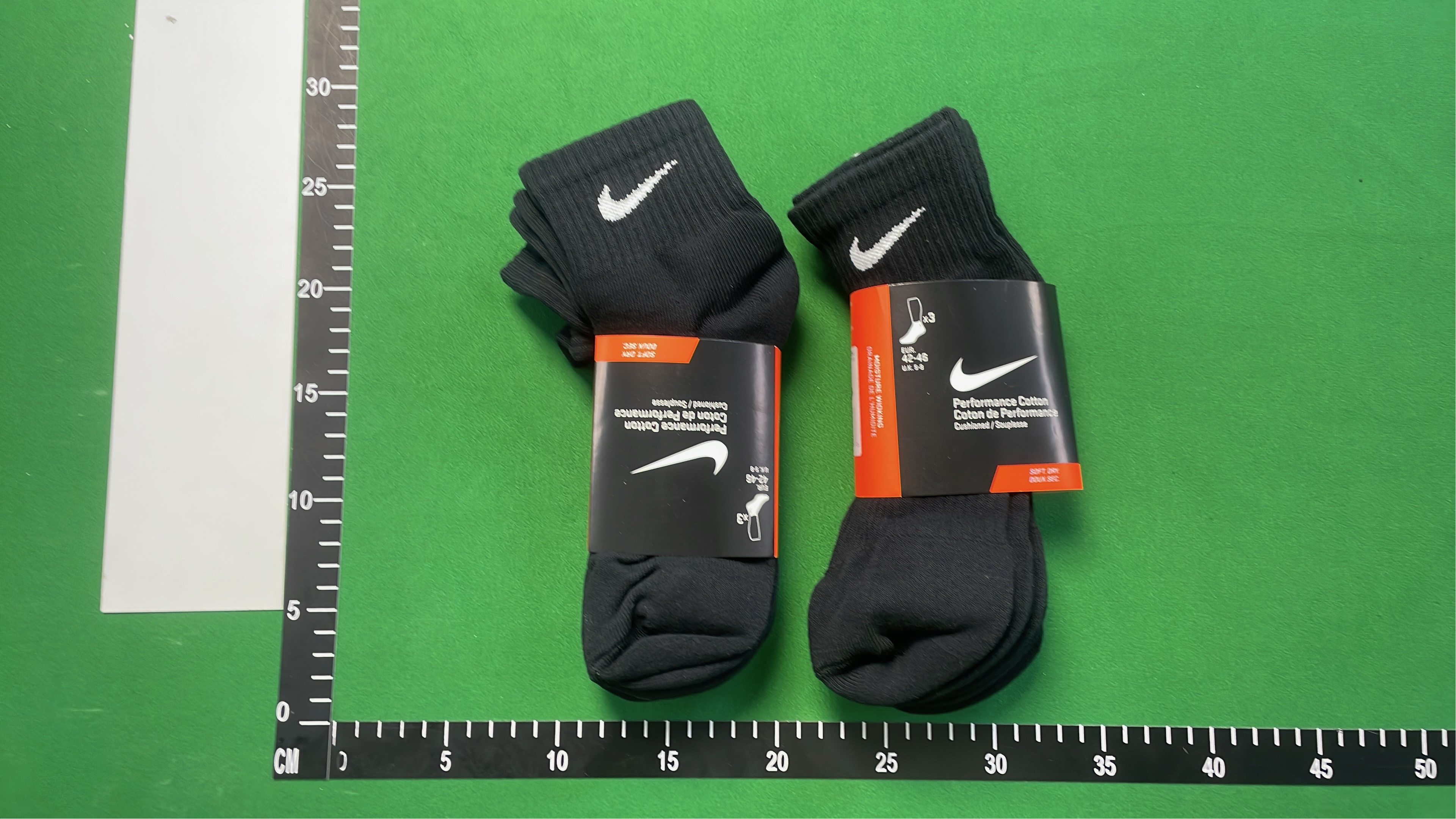 Nike Performance Cotton Socks - White & Black