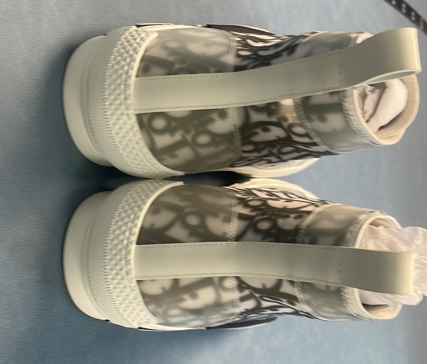 Dior x Converse High Top Sneakers with Monogram Pattern