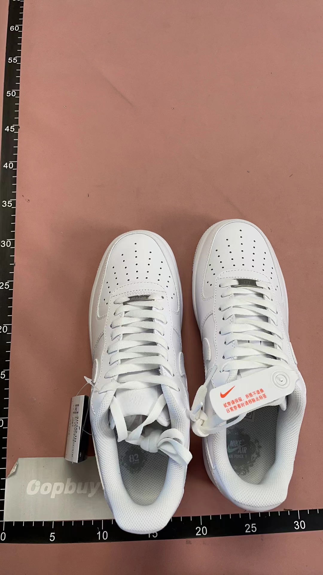 White Nike Air Force 1 Low Sneakers for Men and Women