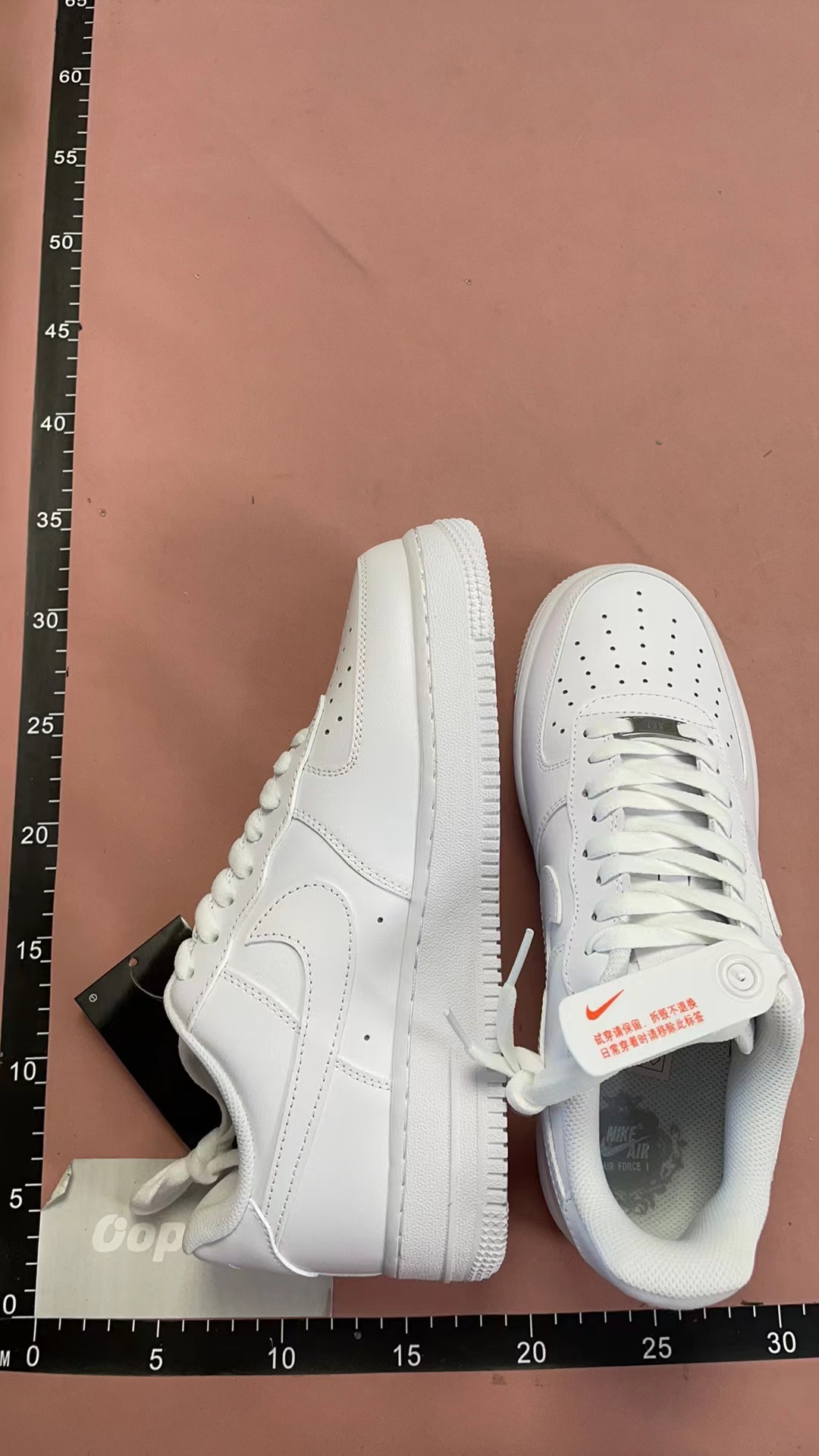 White Nike Air Force 1 Low Sneakers for Men and Women