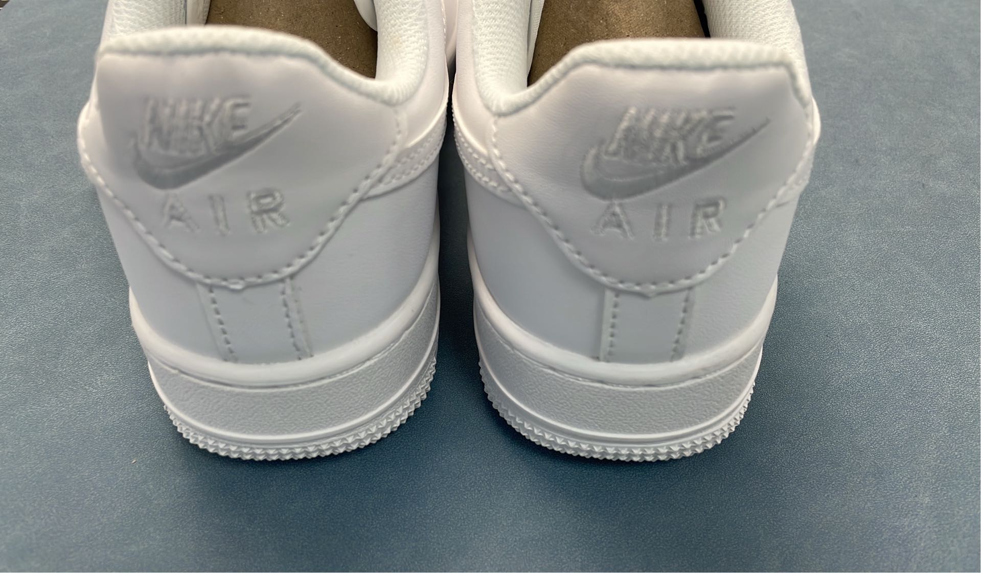 White Leather Sneakers with Breathable Perforations and White Edge Treatment