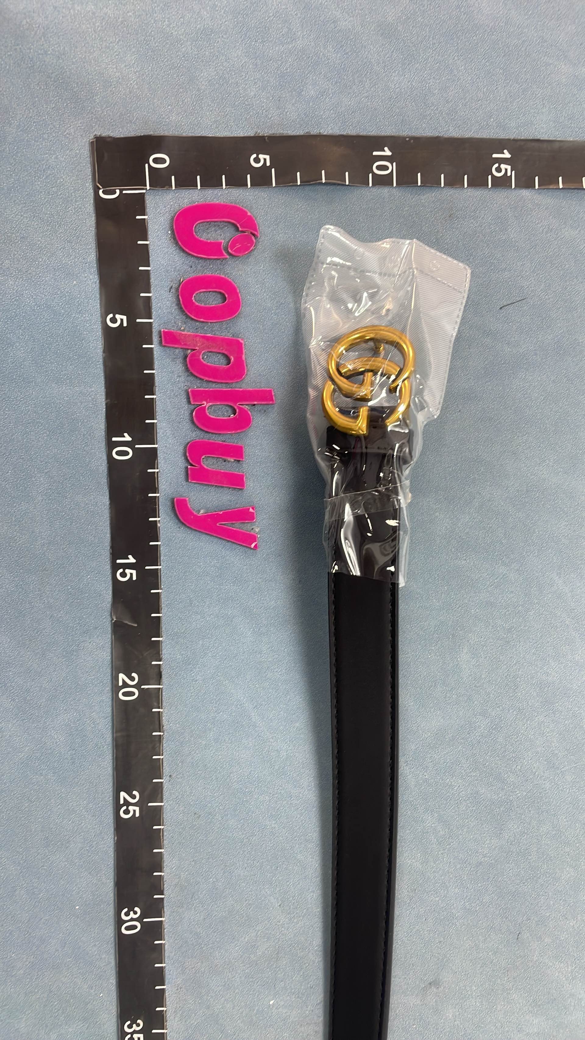 Gucci Double G Leather Belt for Men and Women - Classic Black with Gold Buckle