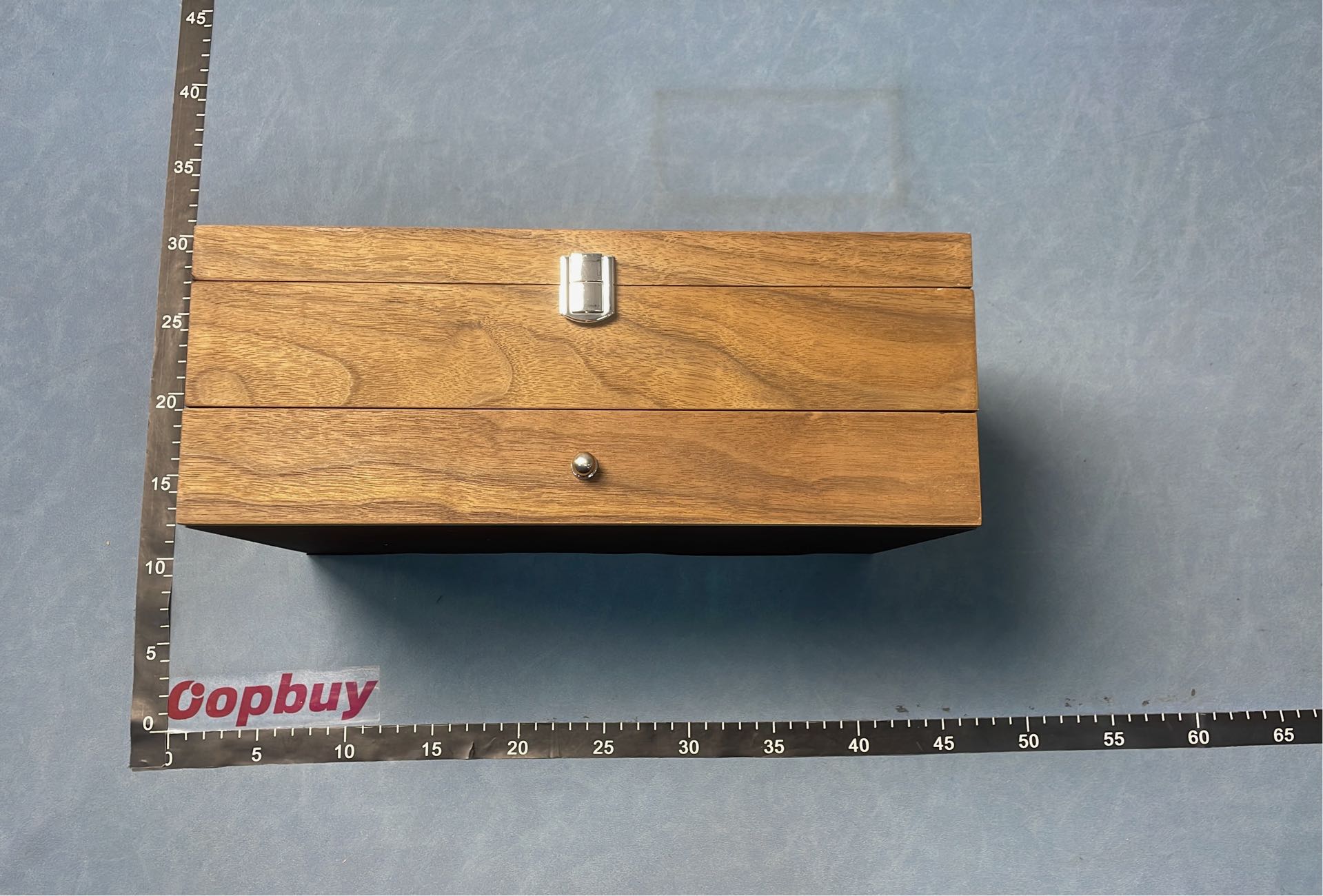 Luxury Wooden Jewelry Box with Monogram Interior