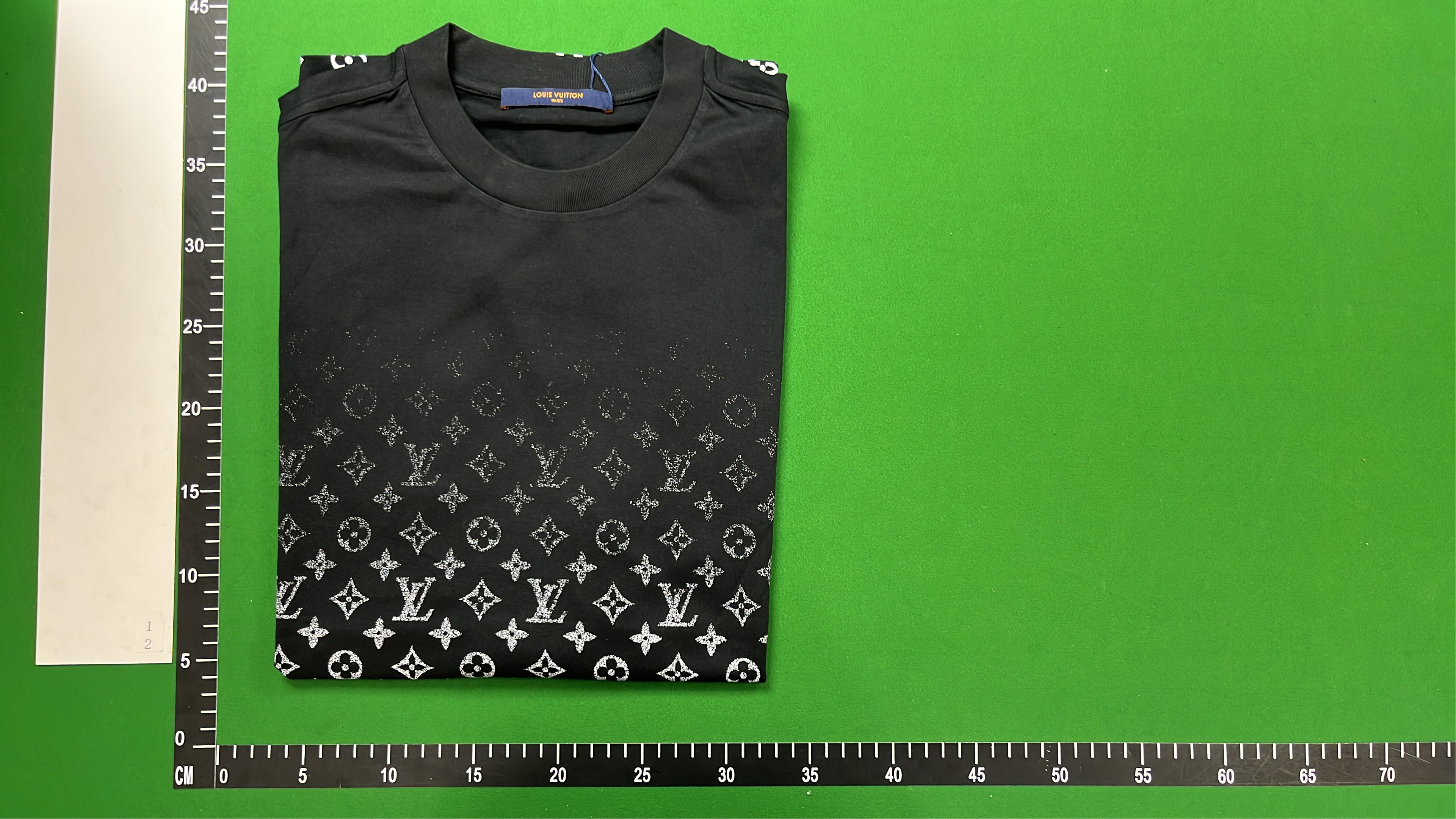 Black Crewneck T-Shirt with Unique Design