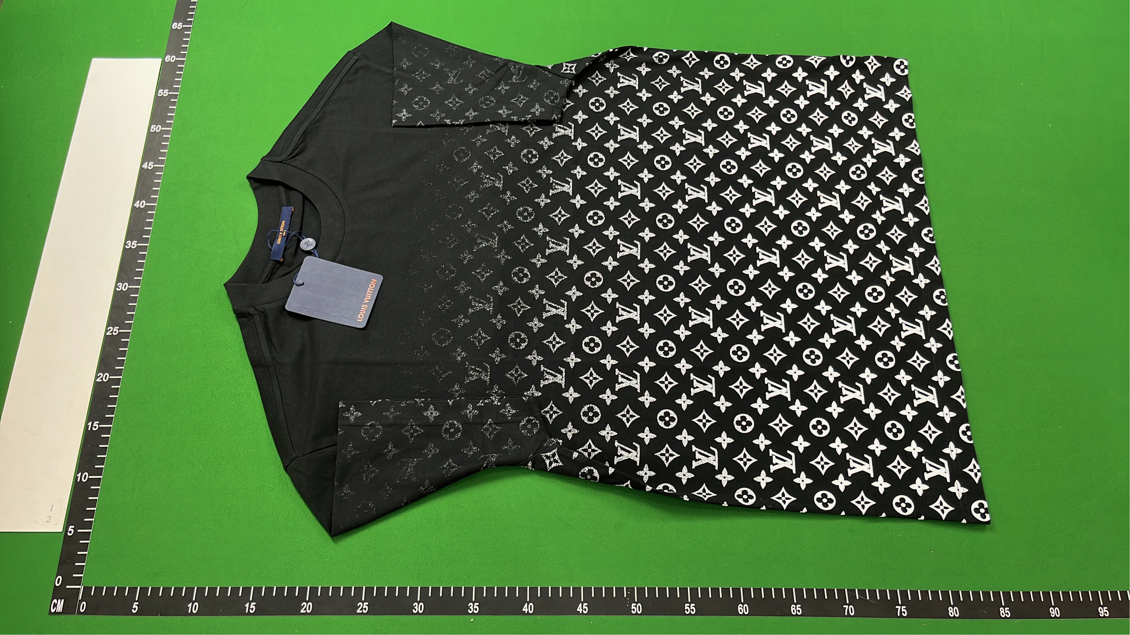 Black Crewneck T-Shirt with Unique Design