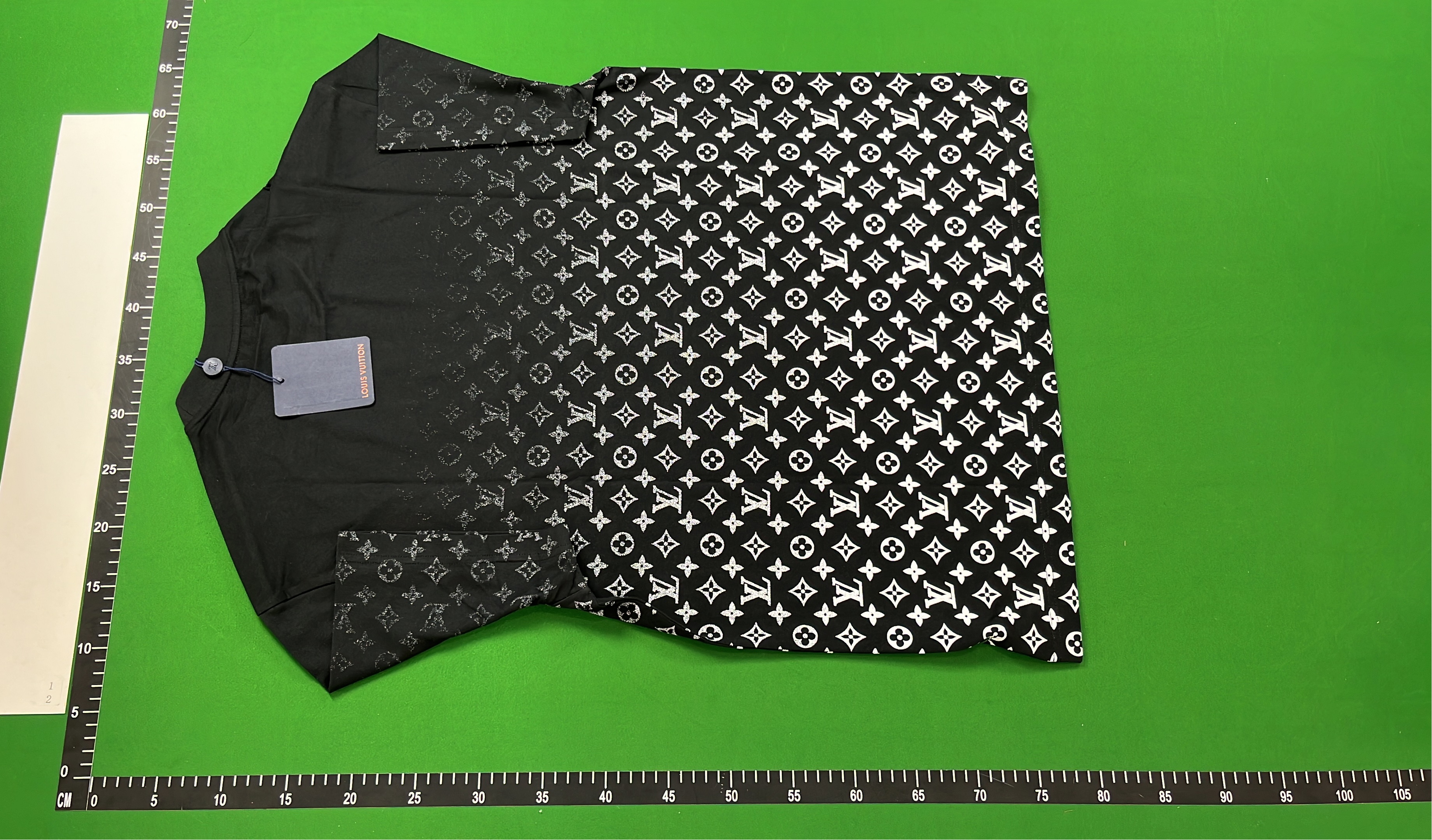 Black Crewneck T-Shirt with Unique Design