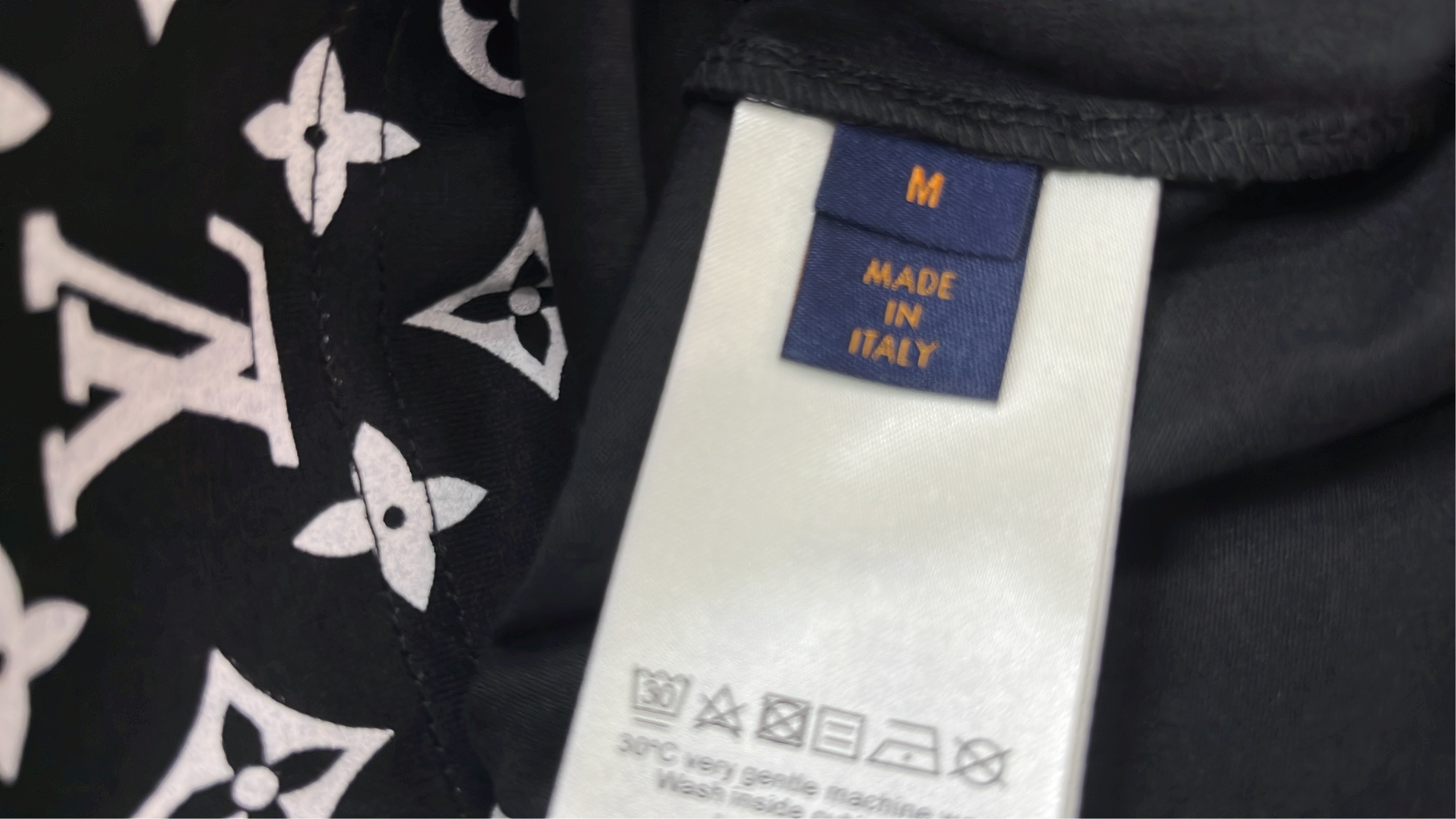 Black Crewneck T-Shirt with Unique Design
