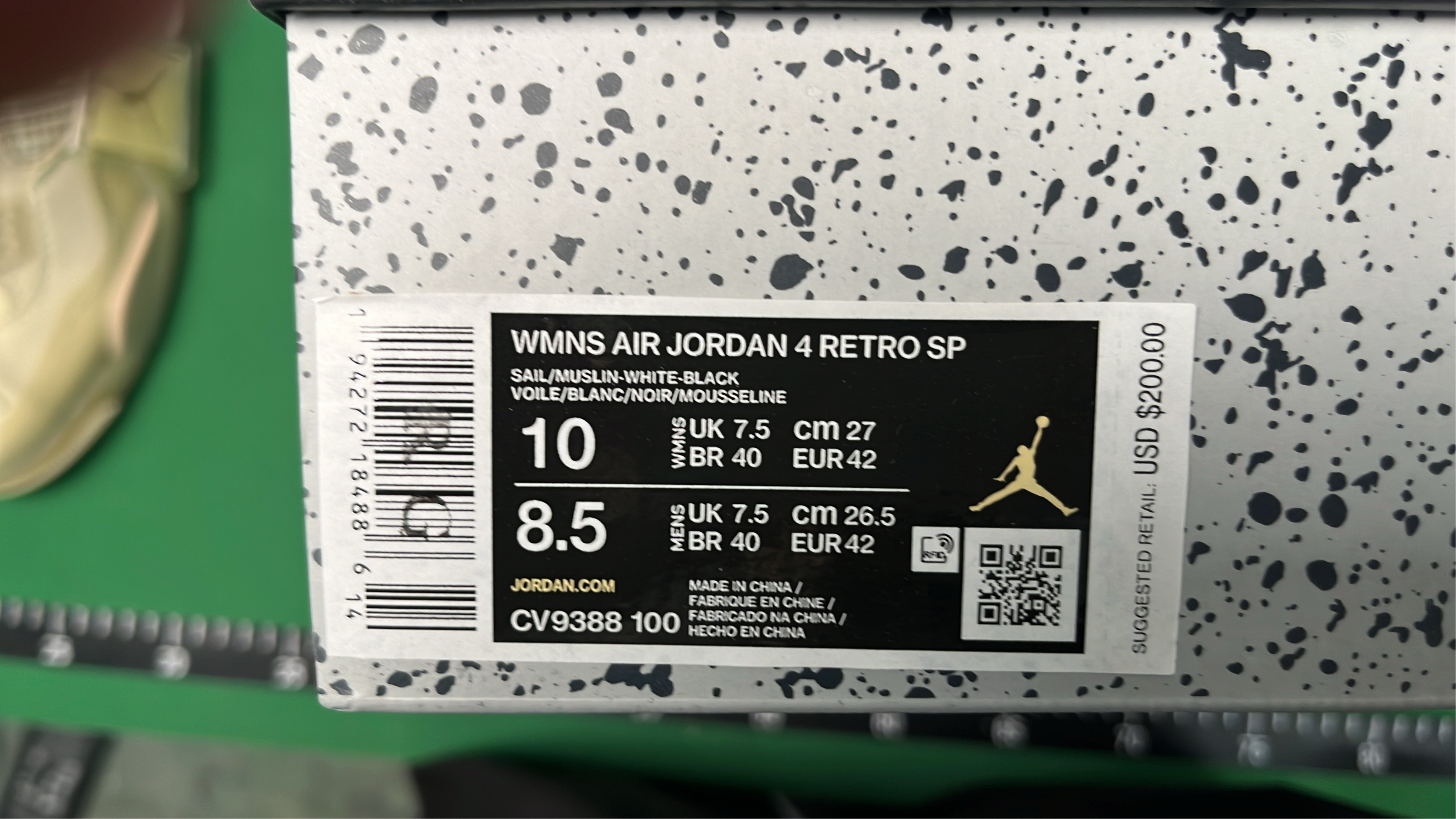Air Jordan 9 Retro White Sneakers Men's Basketball Shoes