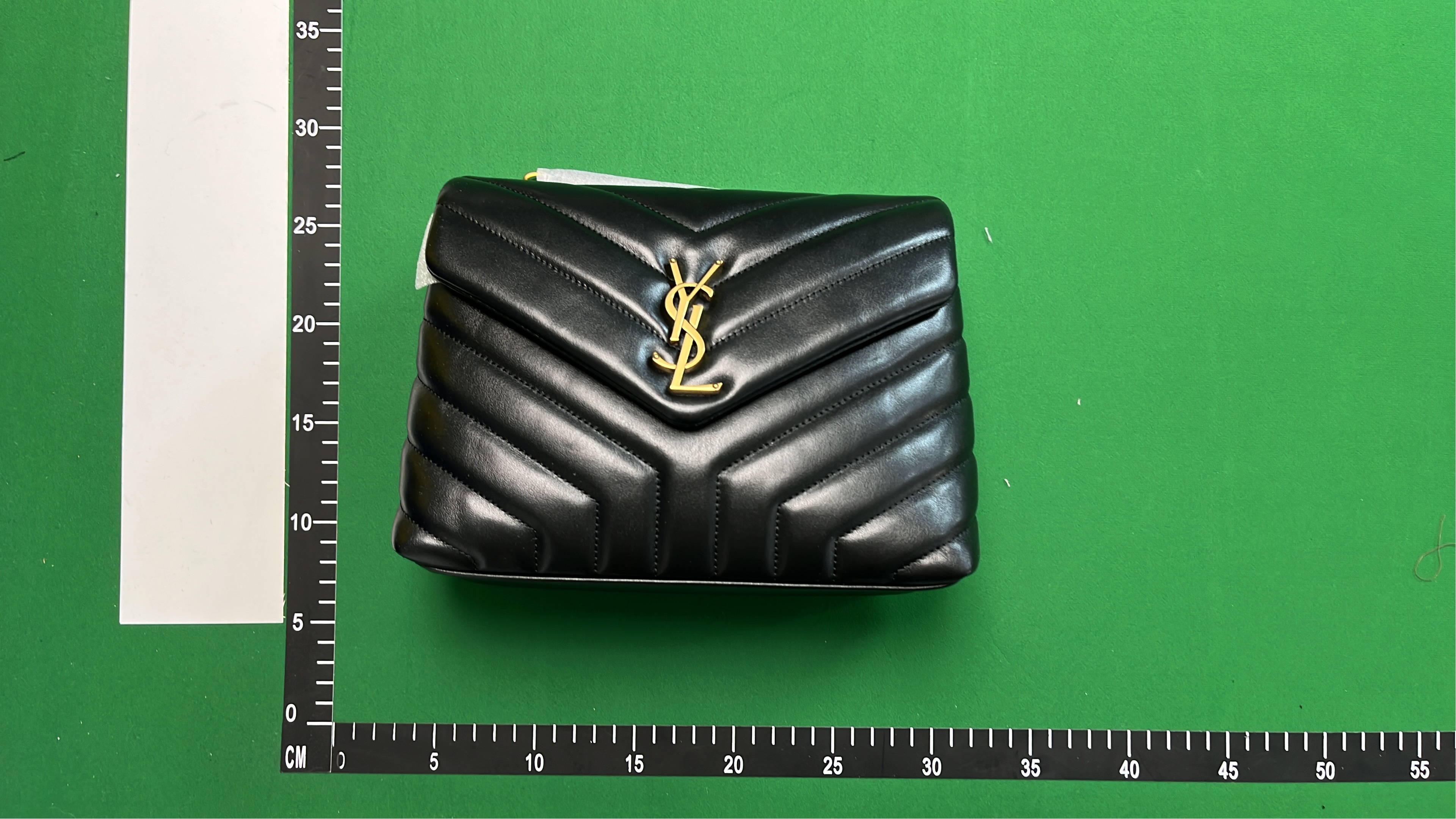 YSL Black Quilted Leather Shoulder Bag with Gold Chain