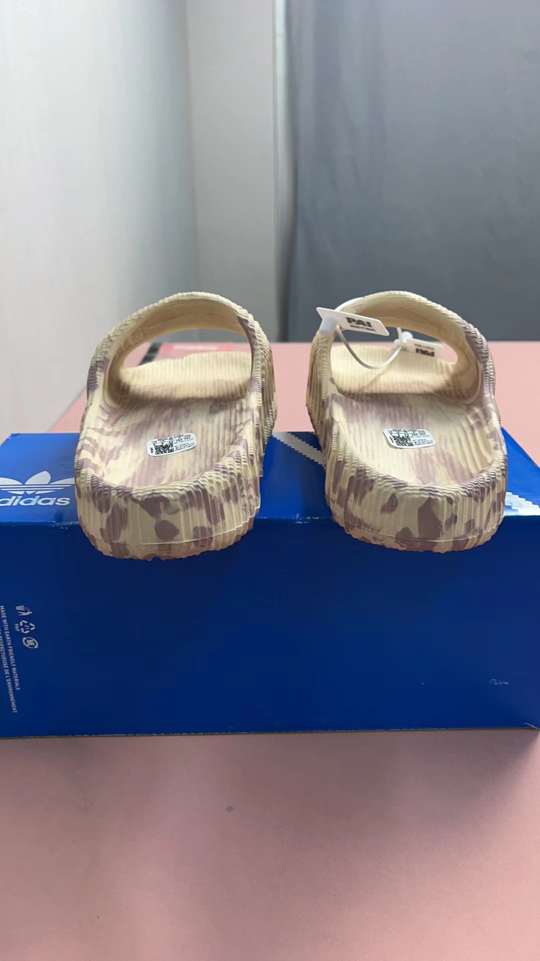 Adidas Adilette FOG Slides - Camo & Classic Stripes Slip-On Sandals