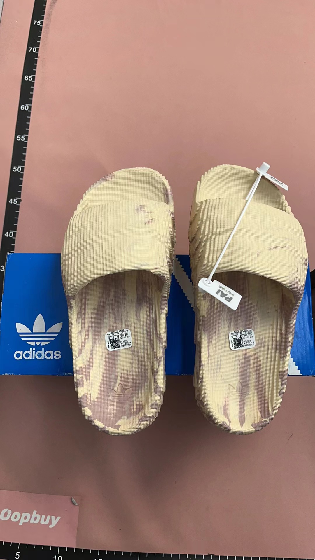Adidas Adilette FOG Slides - Camo & Classic Stripes Slip-On Sandals