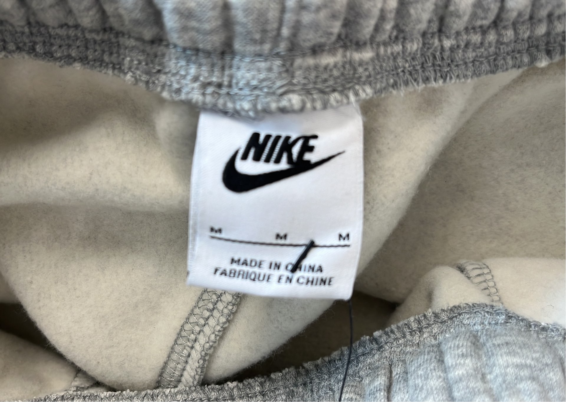 Nike Gray Fleece Jogger Pants for Men