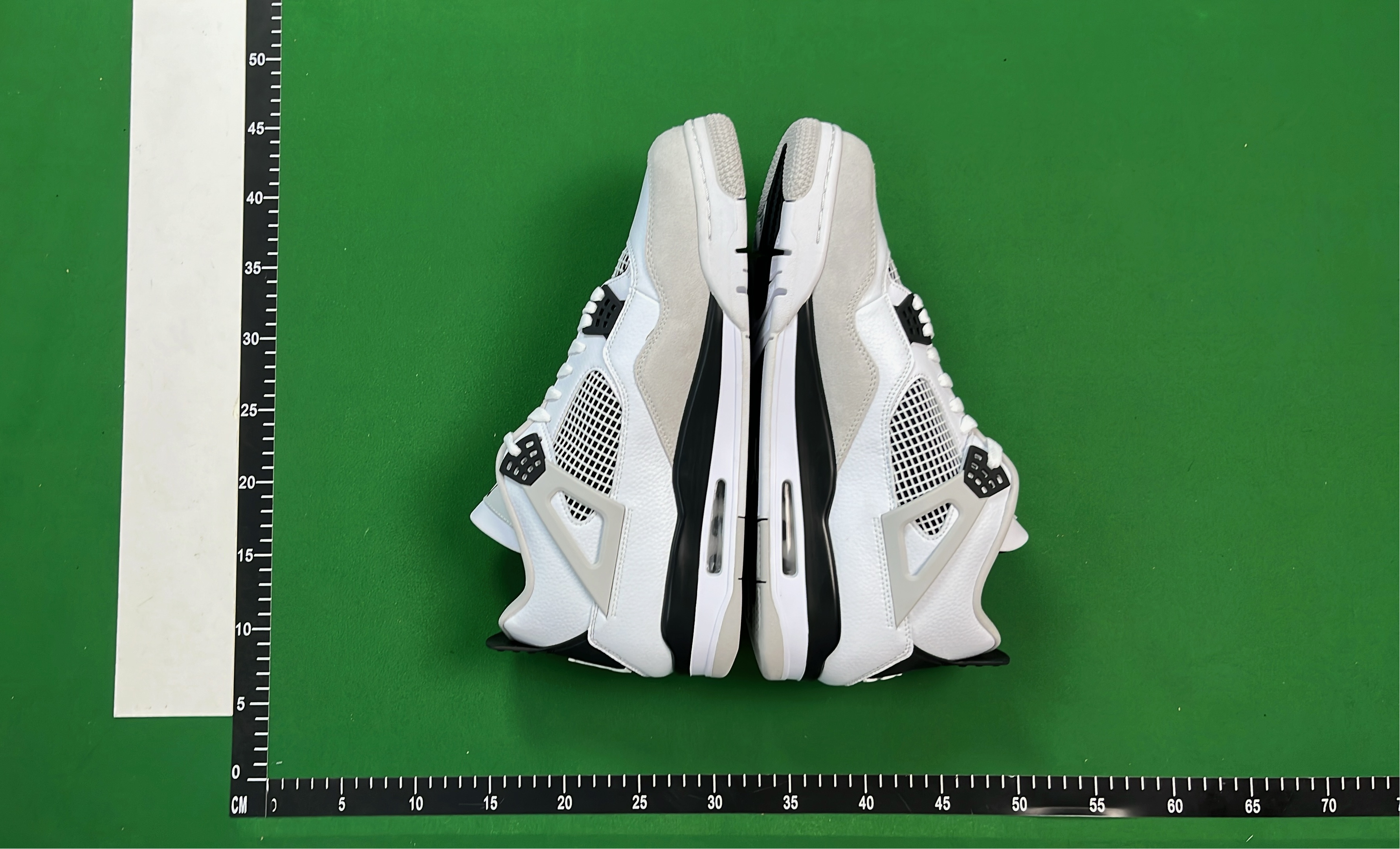 Air Jordan 4 Retro Green Glow White Sneakers