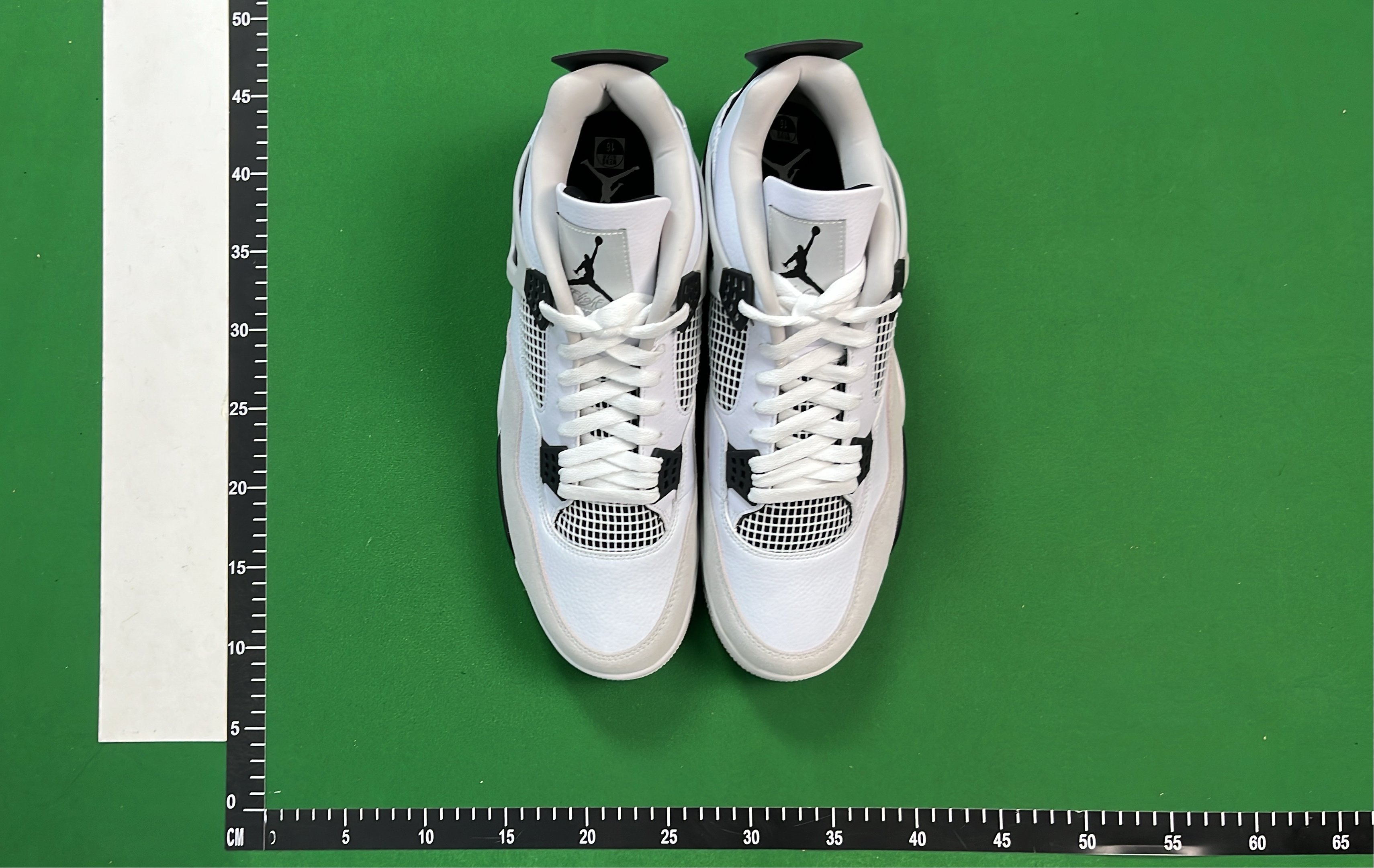 Air Jordan 4 Retro Green Glow White Sneakers