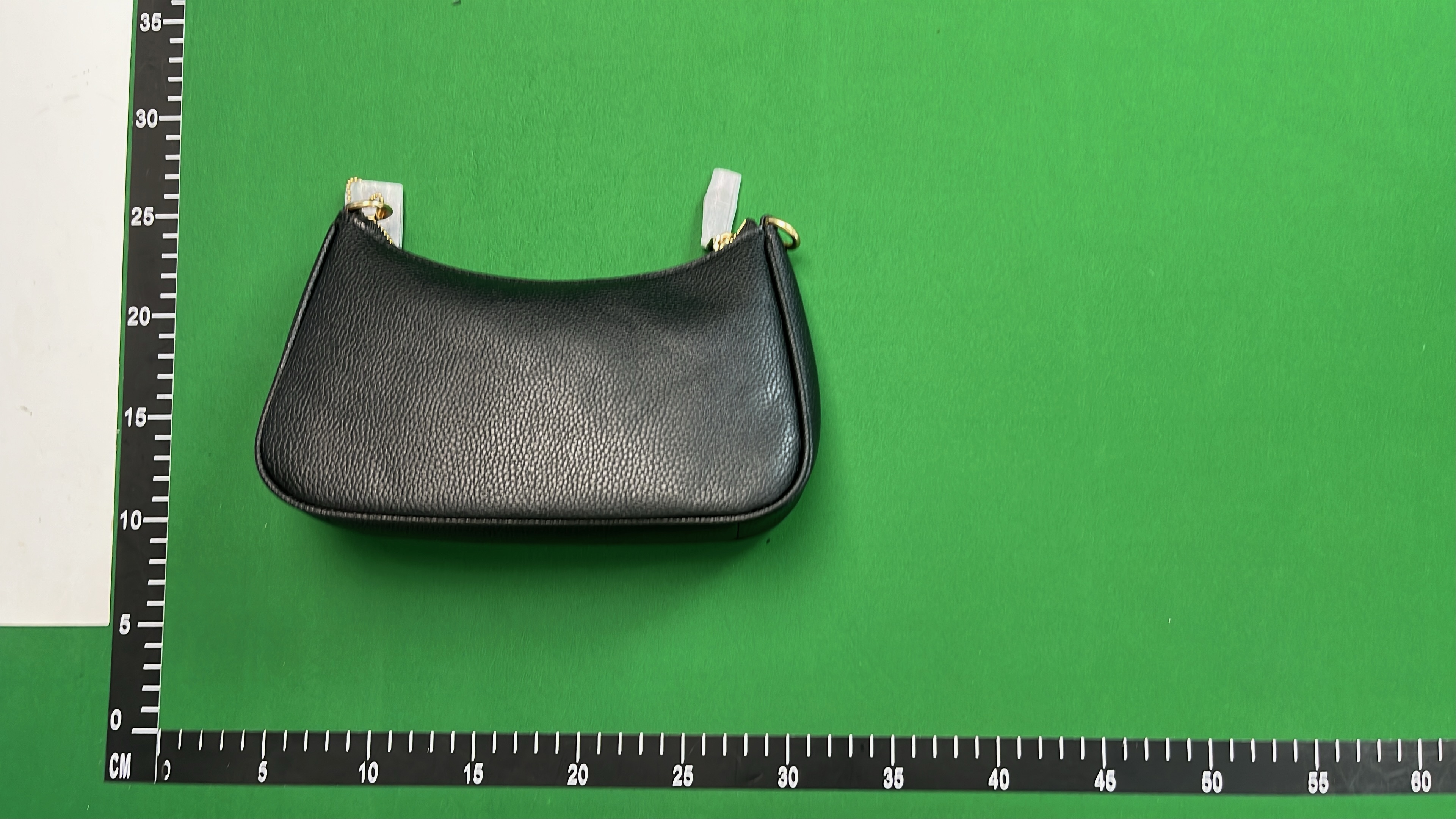 COACH Black Leather Crossbody Bag with Gold Hardware