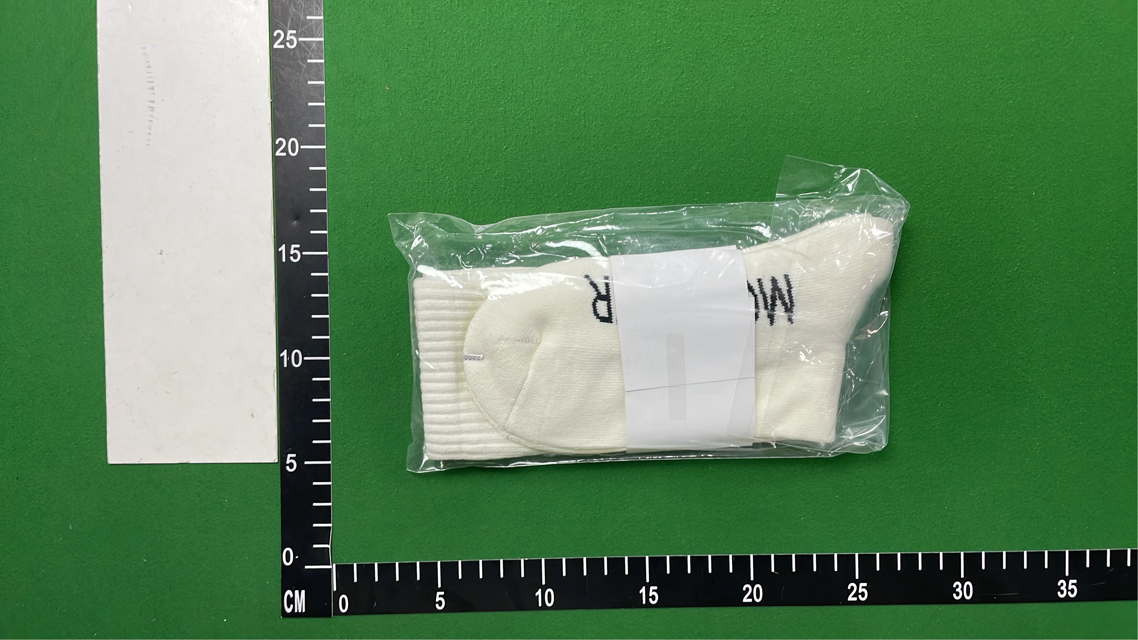 Moncler White Logo Socks for Men and Women