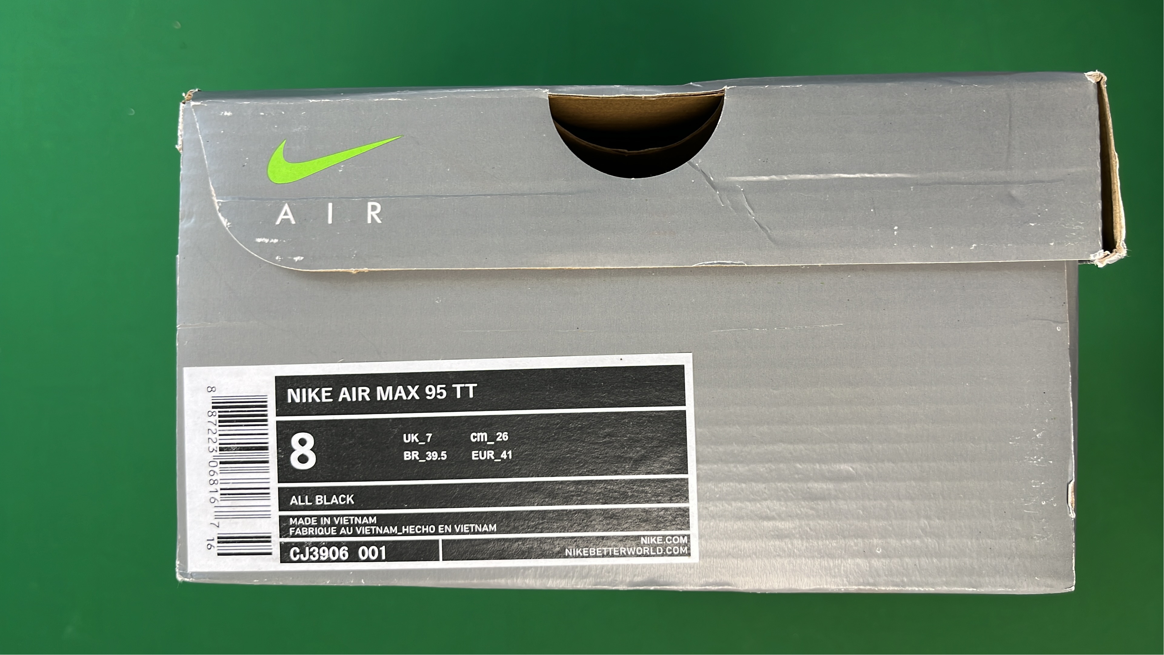 Nike Air Max 95 Green Black Grey Sneakers Men Women Running Shoes
