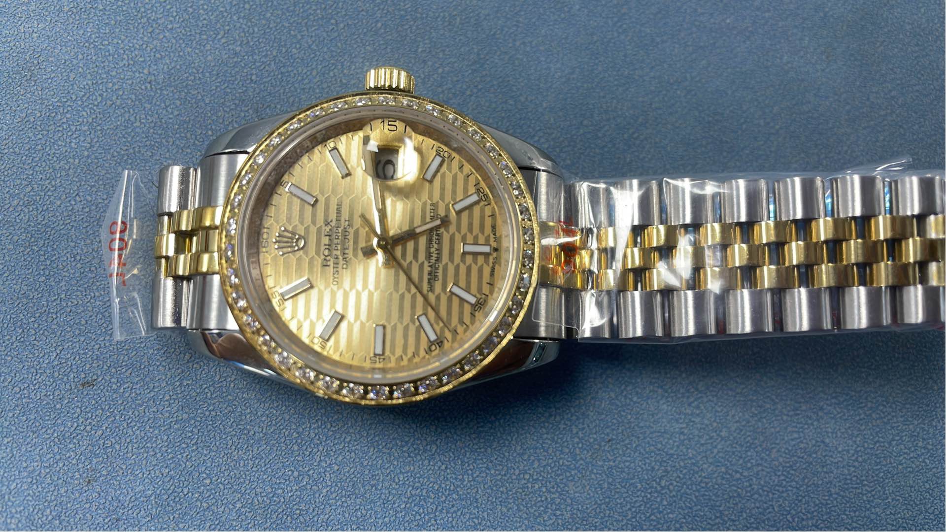 Rolex Datejust Yellow Gold Dial Diamond Bezel Watch