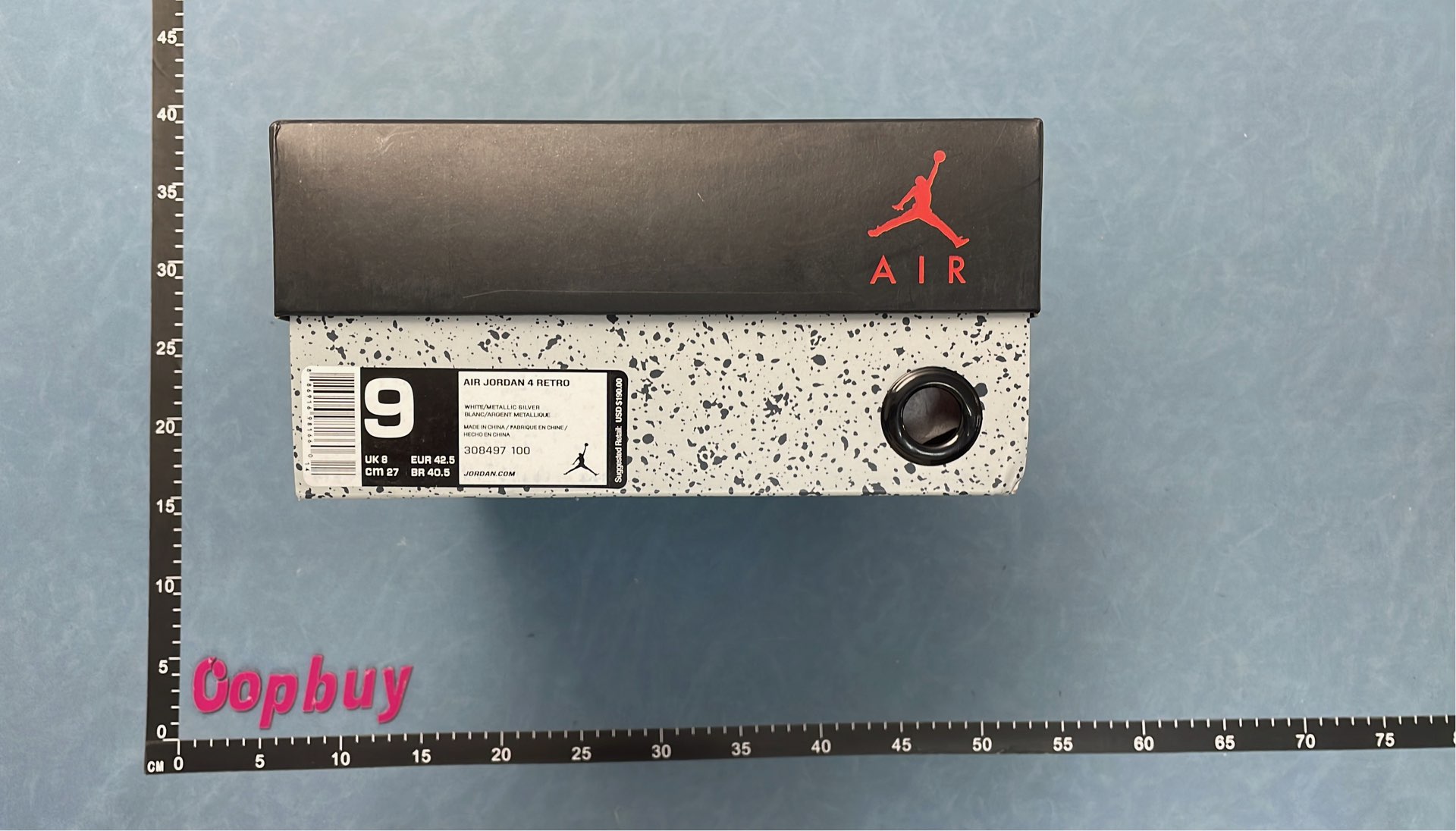 Air Jordan 4 White Leather Sneakers Men's Basketball Shoes