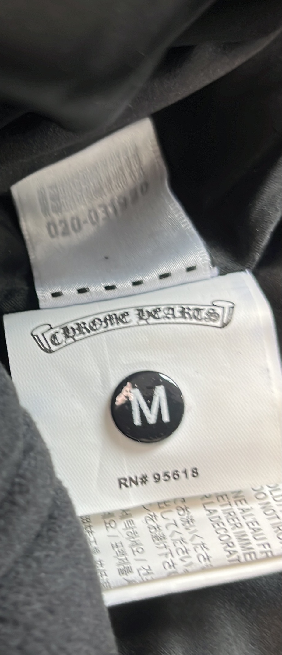Black Fuzzy Zip-Up Jacket with Logo Patch