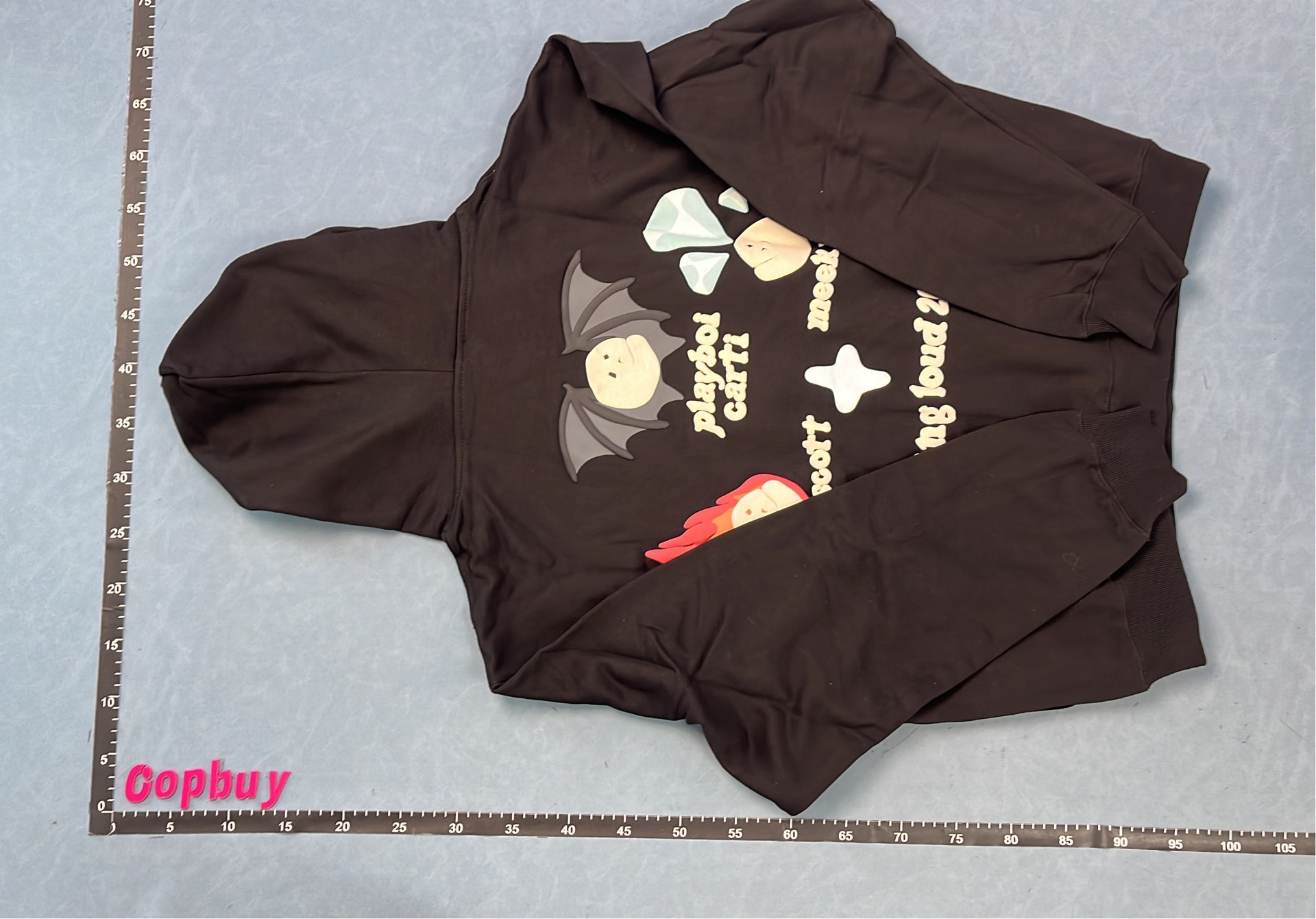 Black Galaxy Print Hoodie with Star Design