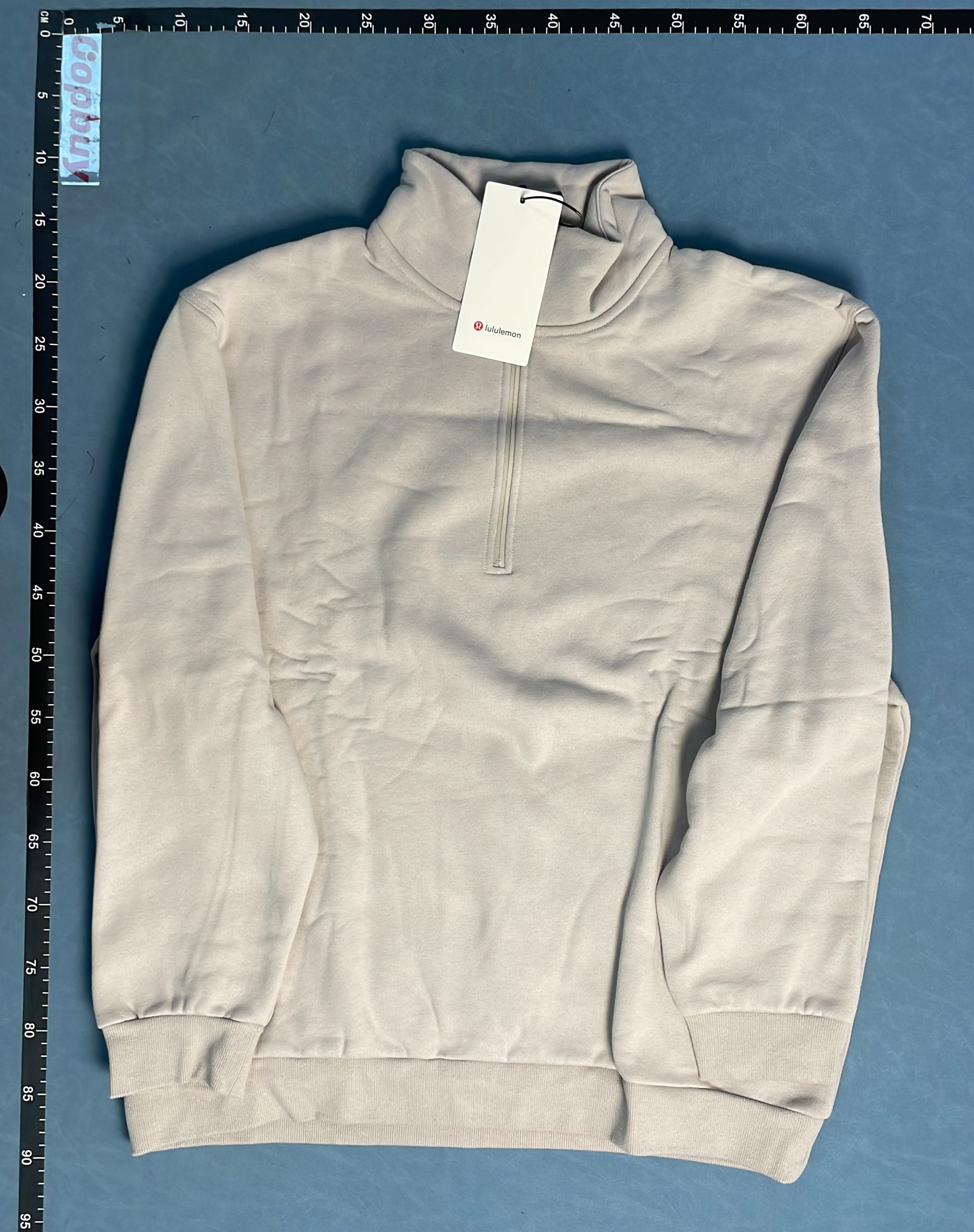 Men's Grey Half-Zip Pullover Sweatshirt - Comfortable and Stylish