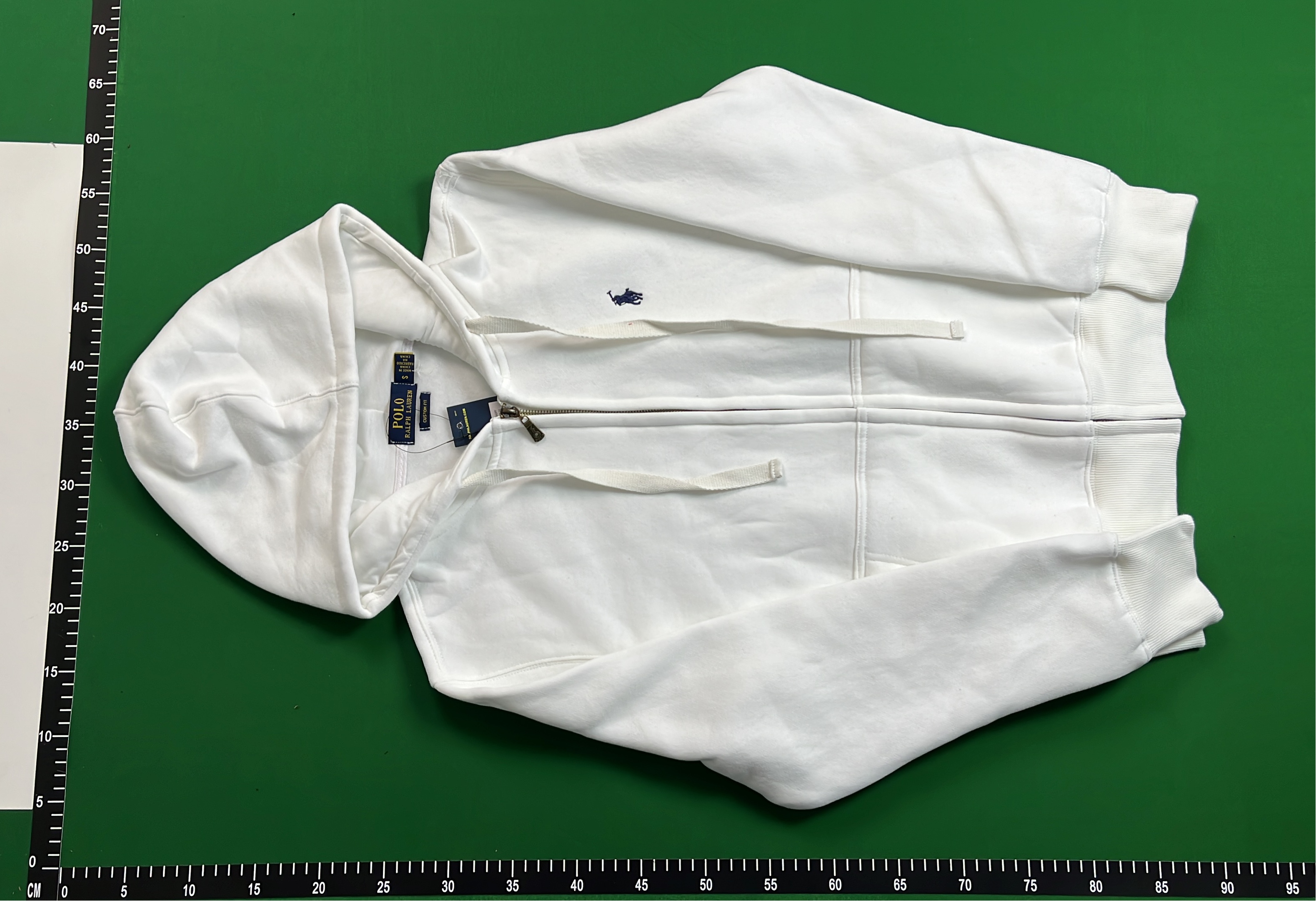 Polo Ralph Lauren Black Zip-Up Hoodie with Red Pony Logo