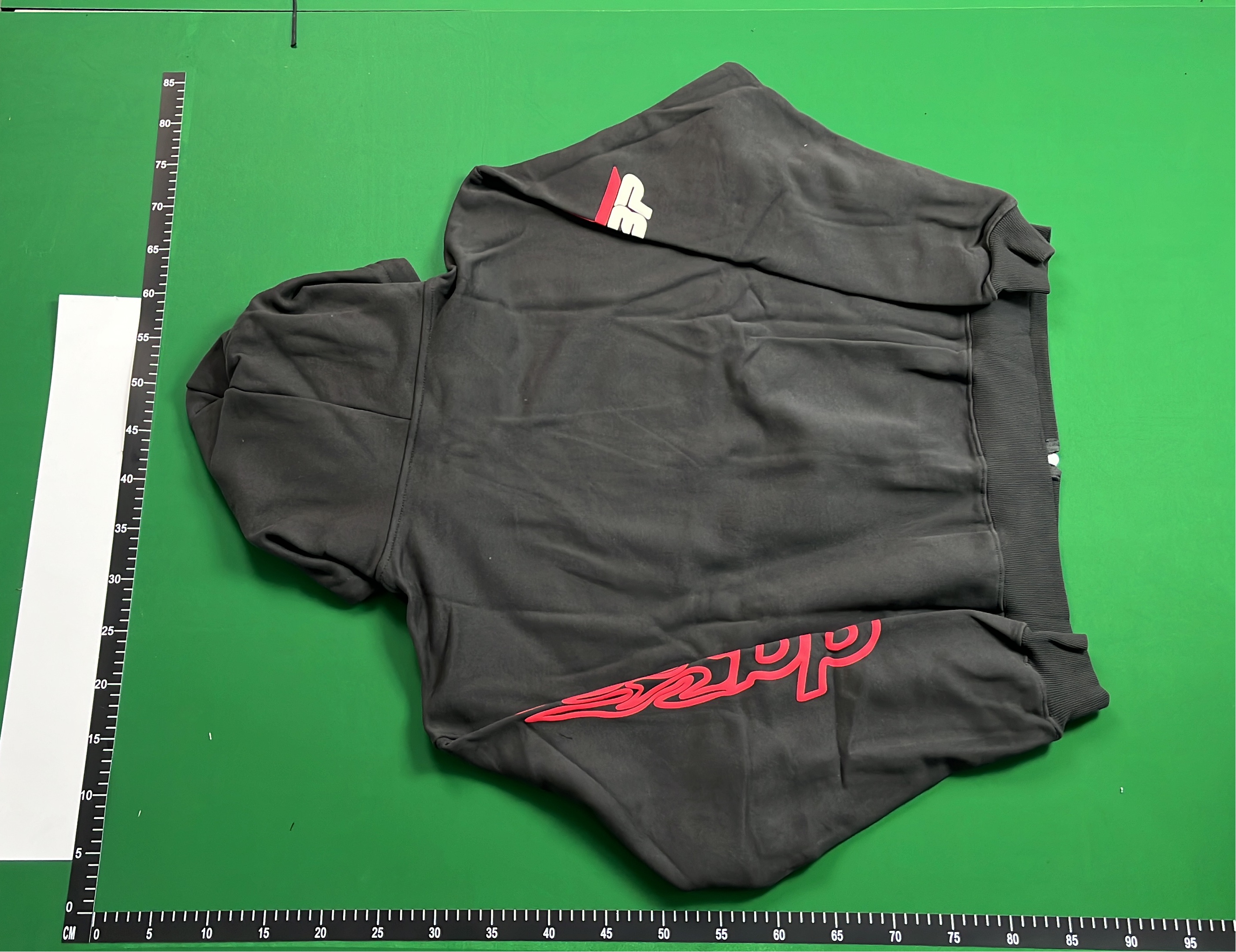Abstract Art Print Zip-Up Hoodie for Men - Black Streetwear Sweatshirt