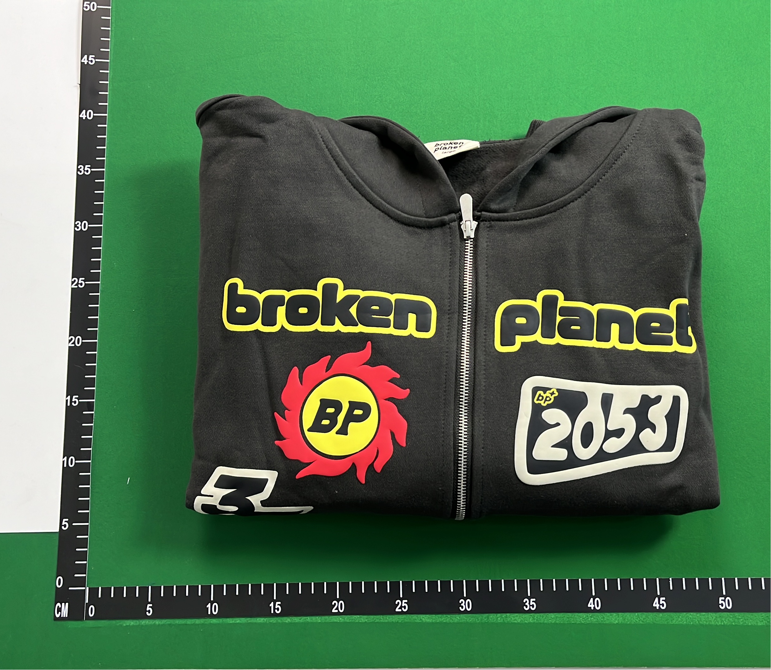 Abstract Art Print Zip-Up Hoodie for Men - Black Streetwear Sweatshirt