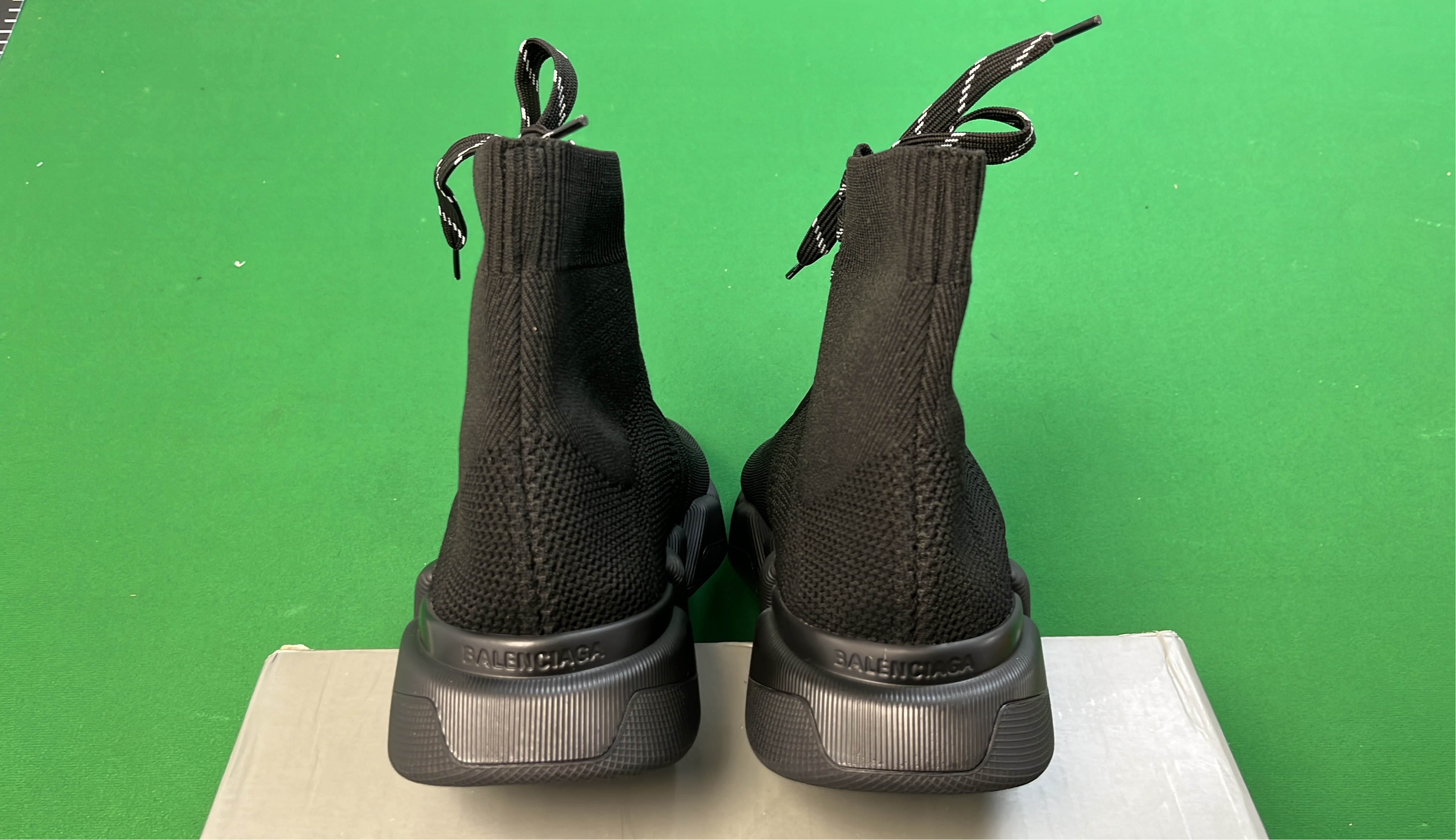 Balenciaga Speed Trainer Grey Knit Sneakers