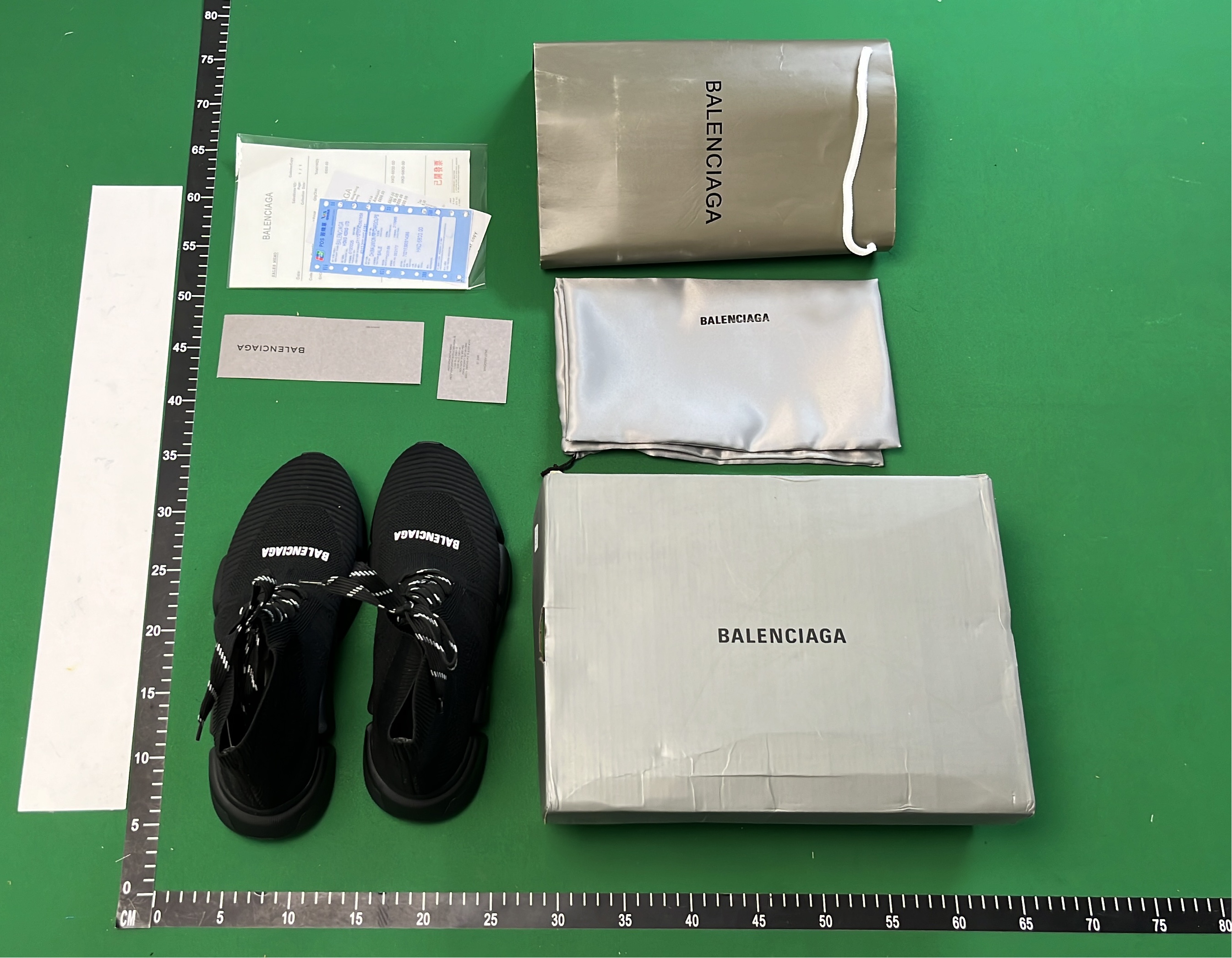 Balenciaga Speed Trainer Grey Knit Sneakers