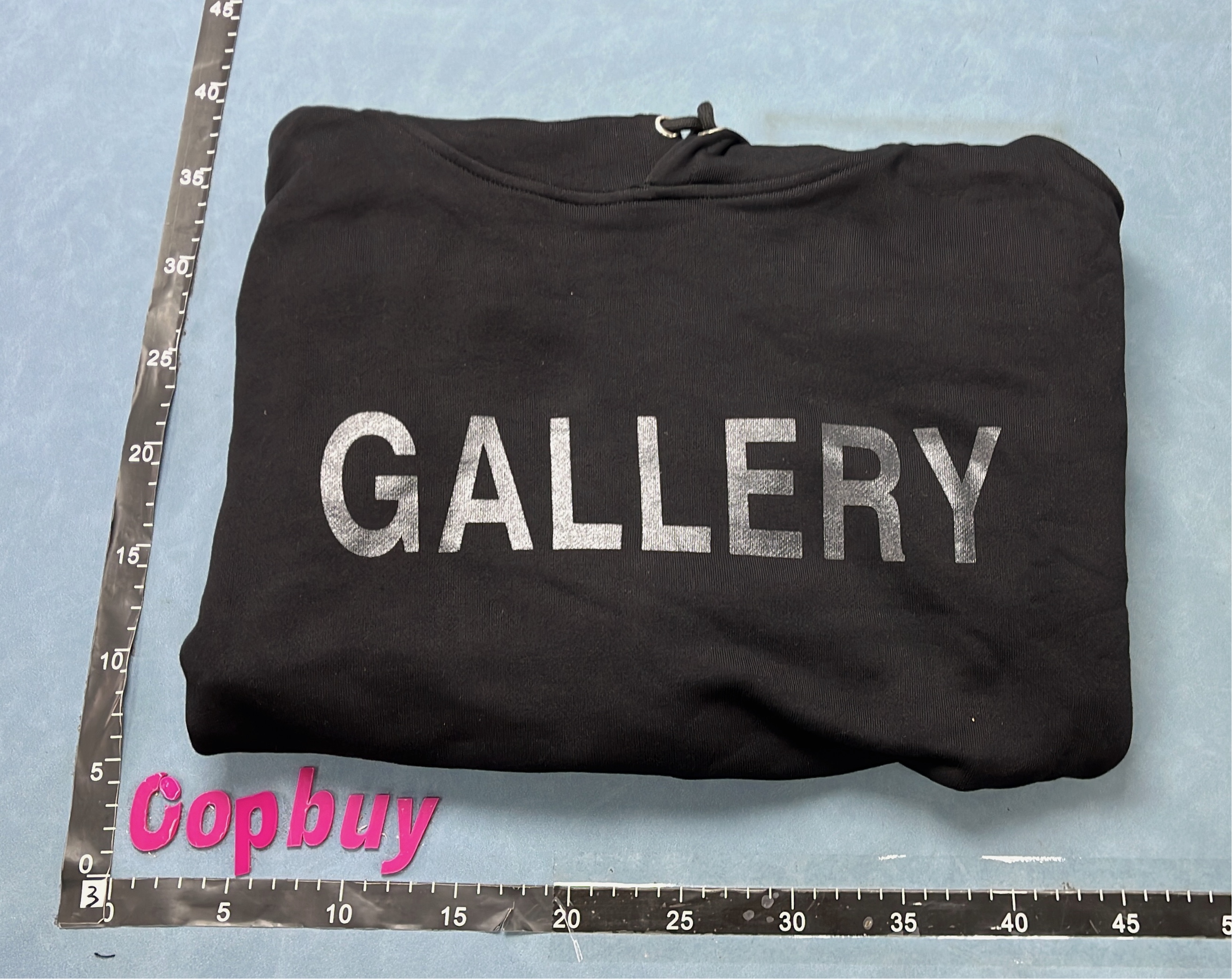 GALLERY Oversized Hoodie in Black and Gray