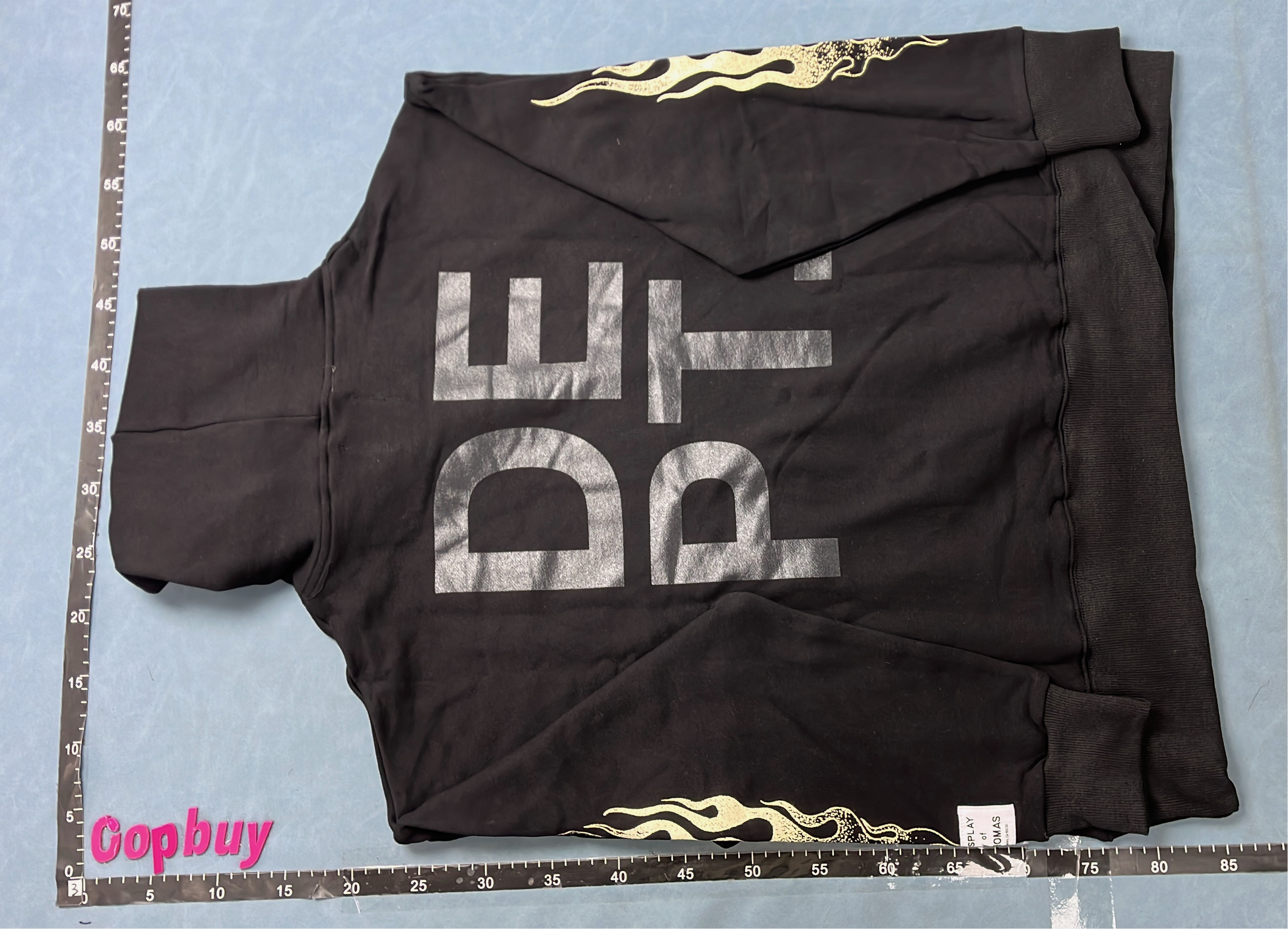 GALLERY Oversized Hoodie in Black and Gray