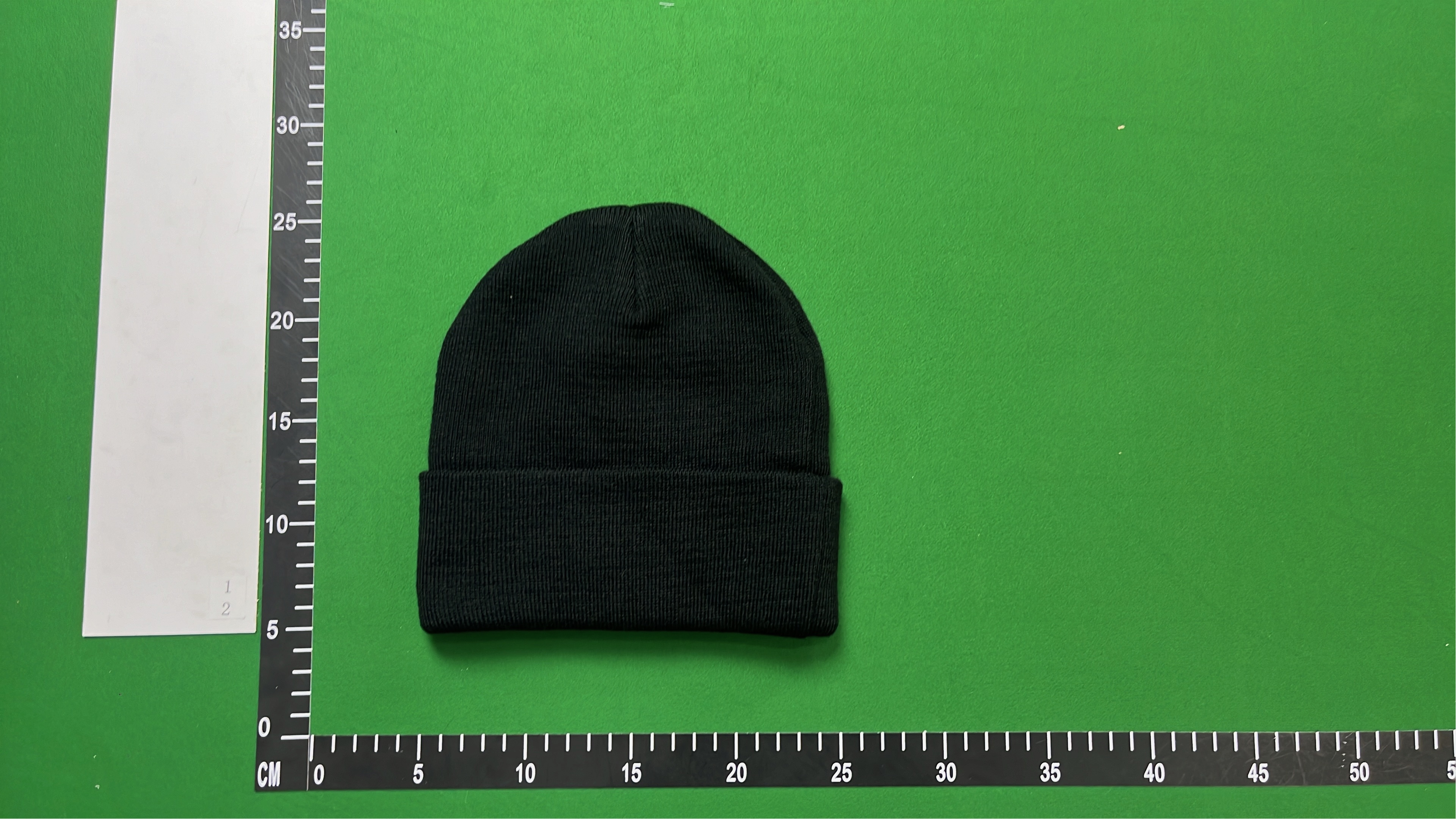 Balenciaga Black Beanie Hat with Logo Embroidery